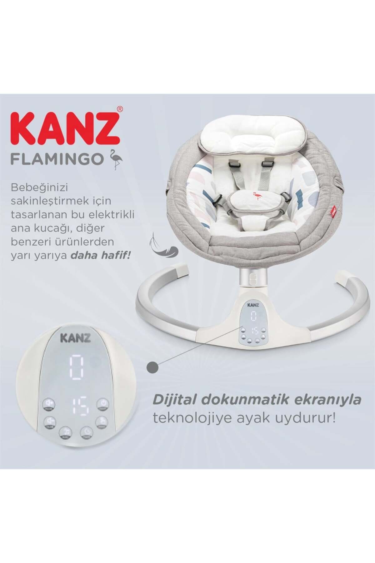 Kanz Flamingo Elektrikli Ana Kucagı Fume fotoğrafı 6 (önizleme)