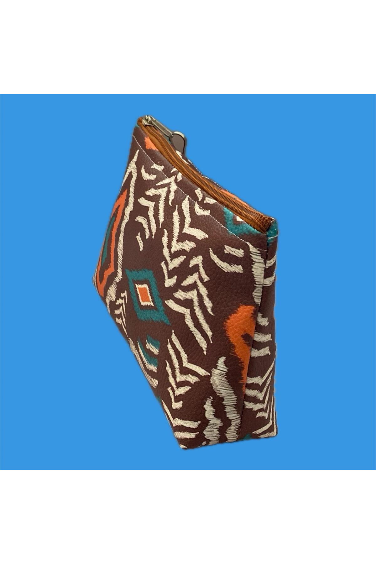 Filemo tasarım Kadın Renkli Clutch Çanta görsel 2