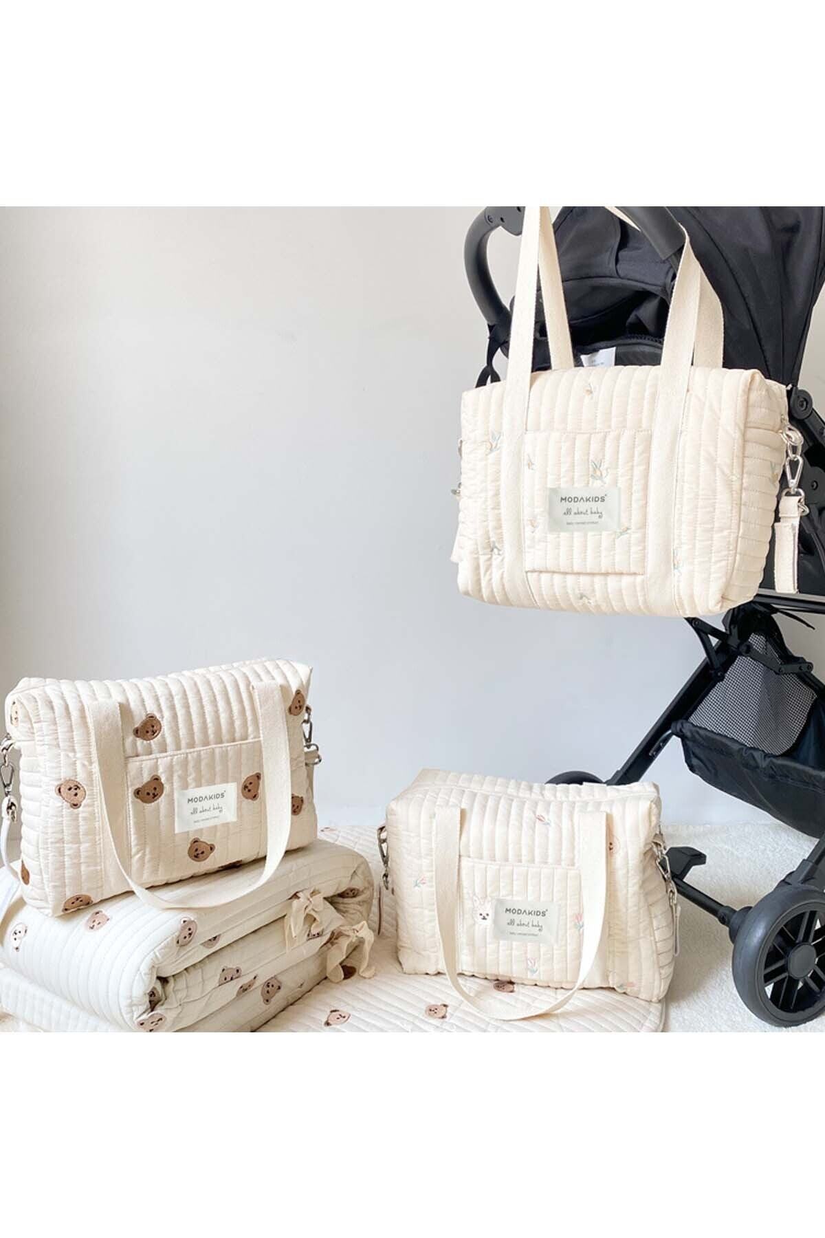 Modakids Anne Bebek Bakım Çantası Kapitone Su Geçirmez Bebek Arabası Organizer Düzenleyici Stroller Bag fotoğrafı 6 (önizleme)