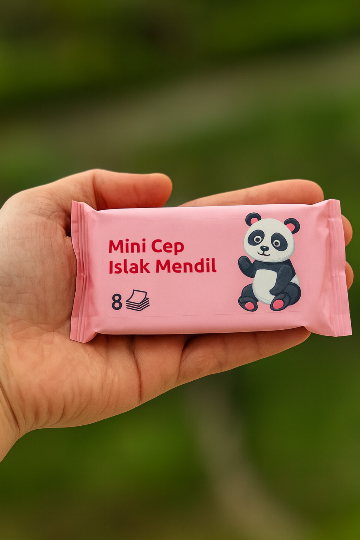 Tuppee Mini Cep Islak Mendili 4 Paket 8'li – Sevimli Hayvanlar Serisi – Alkolsüz & Parfümsüz (4 x 8 x 8) fotoğrafı 7 (önizleme)