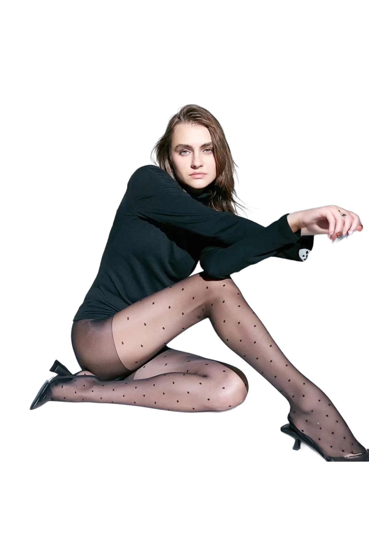 Penti Siyah Stil Külotlu Çorap