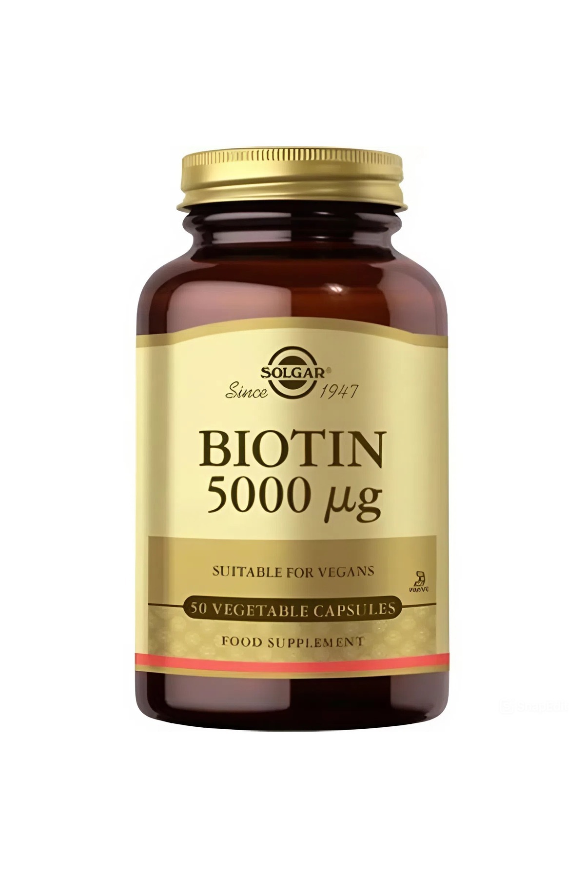 Solgar Biotin 5000 mcg 50 Kapsül -
