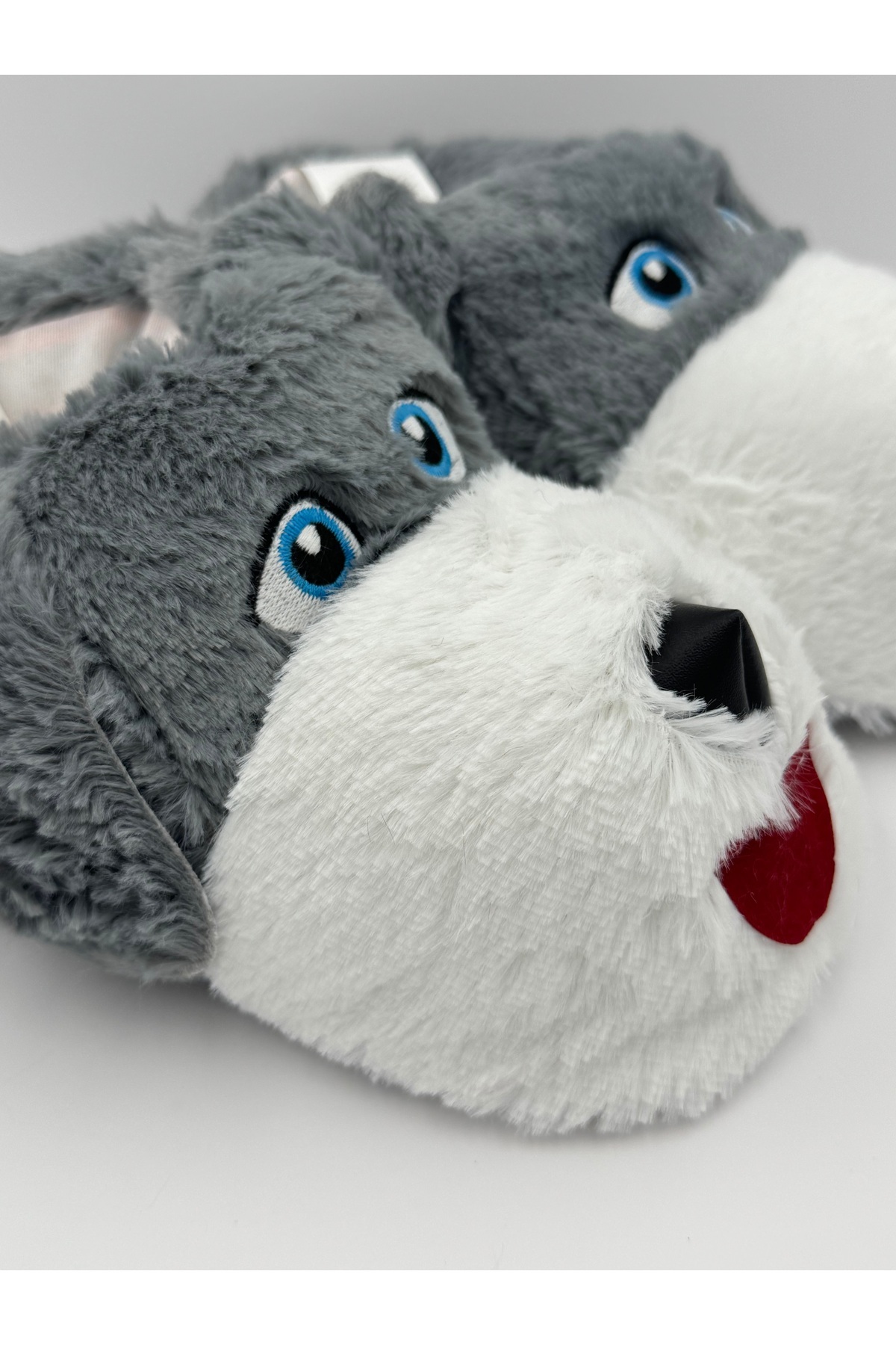 Butik Gri Köpek Figürlü Panduf görsel 2