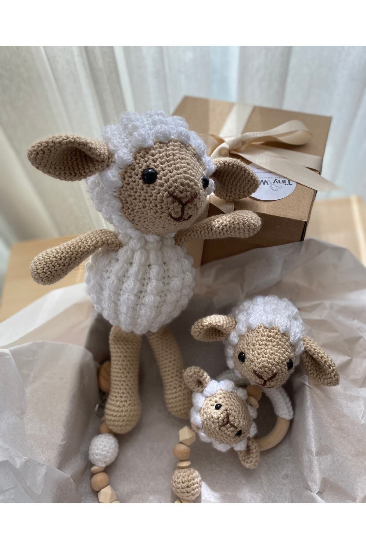 tiny wood Hoşgeldin Bebek, Unisex, Organik Uyku Arkadaşı Emzik Zinciri Diş Kaşıyıcı Yenidoğan Hediye Seti fotoğrafı 3 (önizleme)