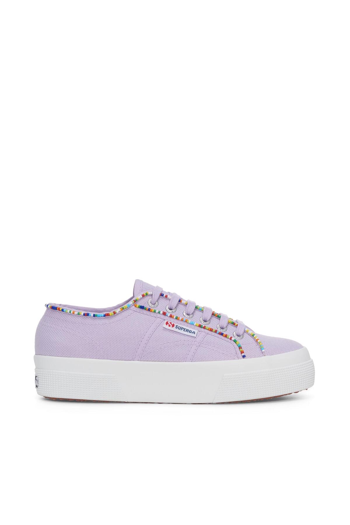 2740 Multicolor Beads Women's Purple Sneaker