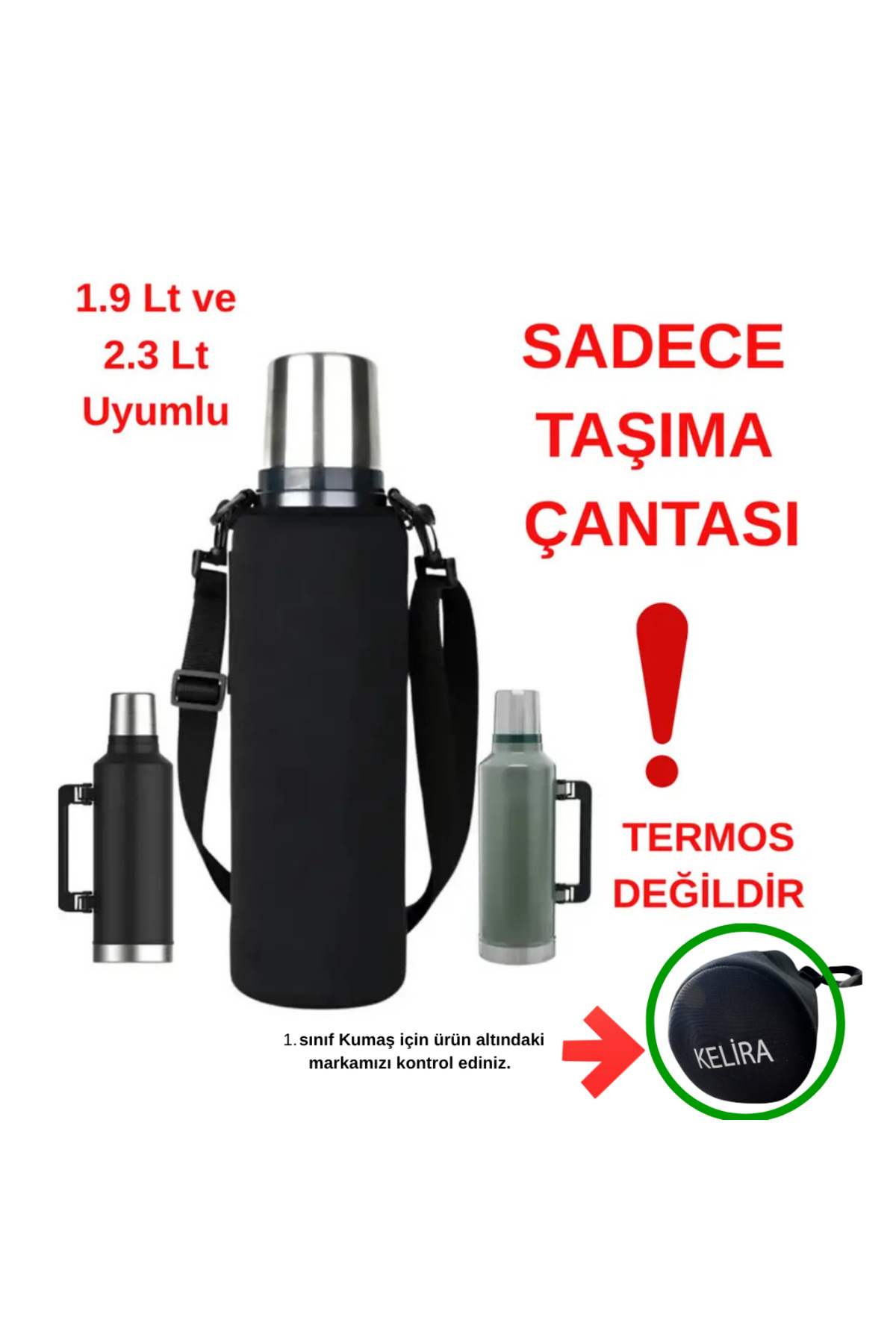Stanley Neopren Termos Çantası Ve Omuz Askılı - 1.9 Lt Klasik Çanta Dayanıklı Koruyucu Kılıf Bags