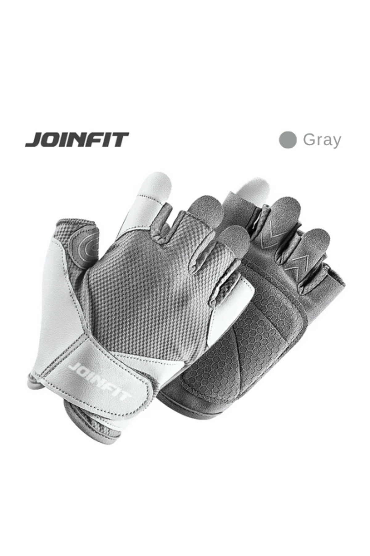 JOINFIT Fitness ve Ağırlık Eldiveni Medium (Gri) - Rahat ve Konforlu Tutuş