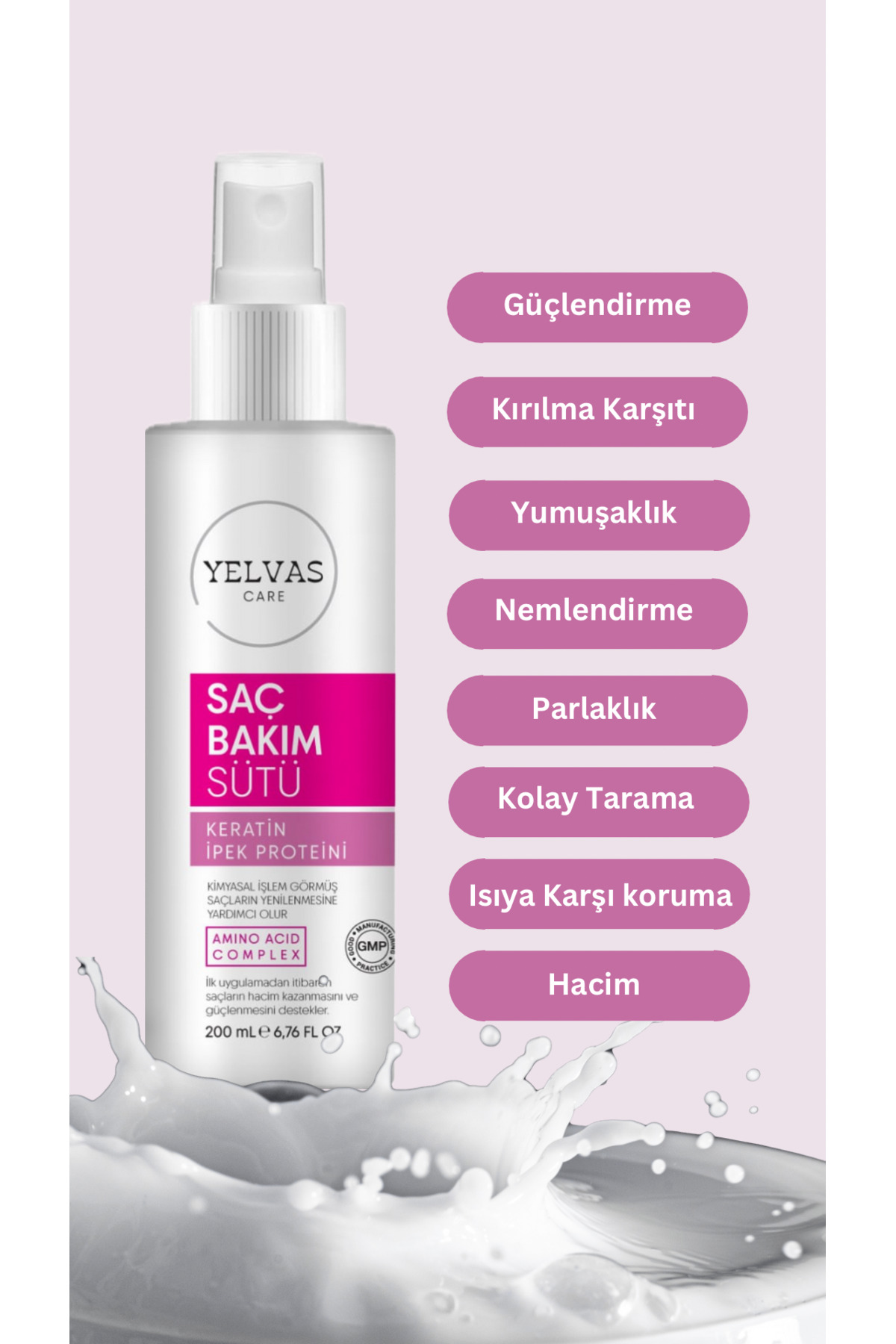 Yıpranmış Saçlar İçin Keratin Ve Protein Formaldehitsiz Saç Onarıcı 200 Ml — 866 — تصویر 5 از 9
