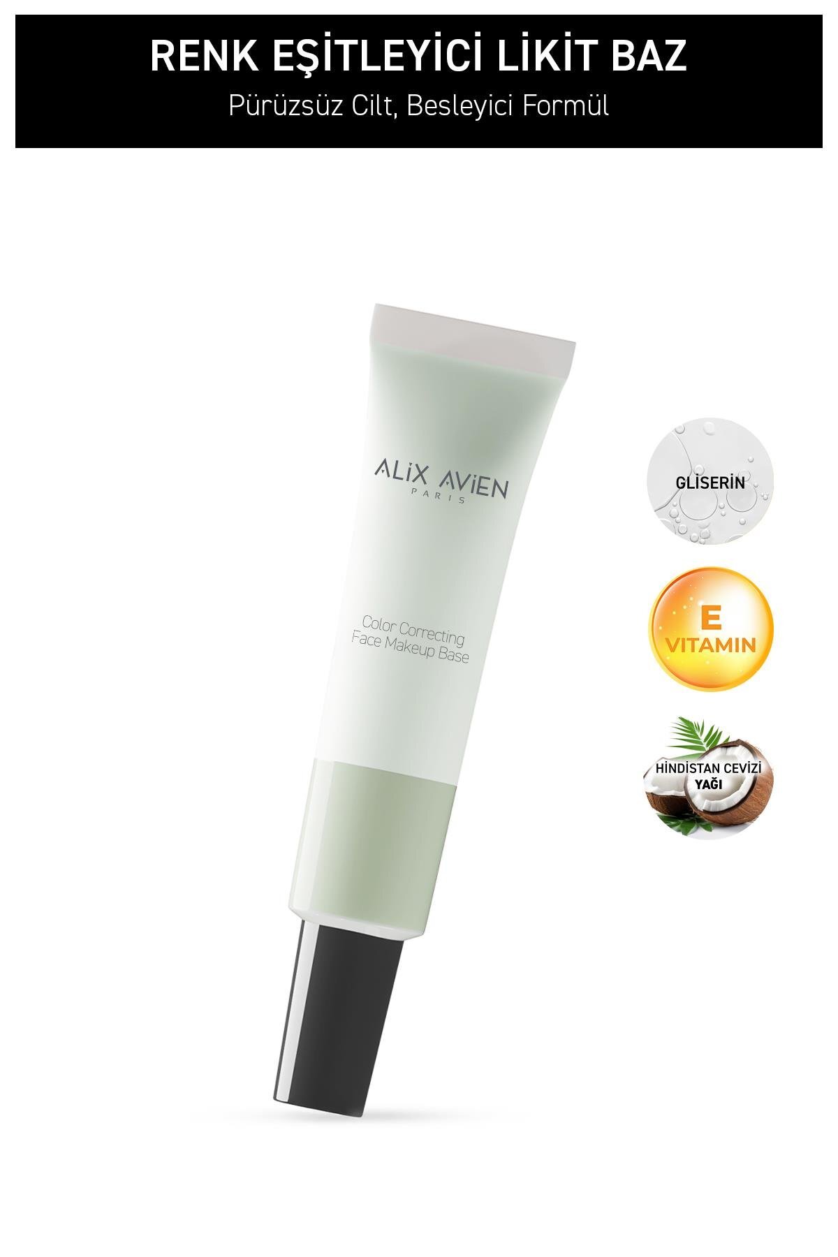 Renk Eşitleyici Yaşlanma Karşıtı Nemlendiren SPF15 Makyaj Bazı - Color Correcting Makeup Base Mint — سبز CCBASE