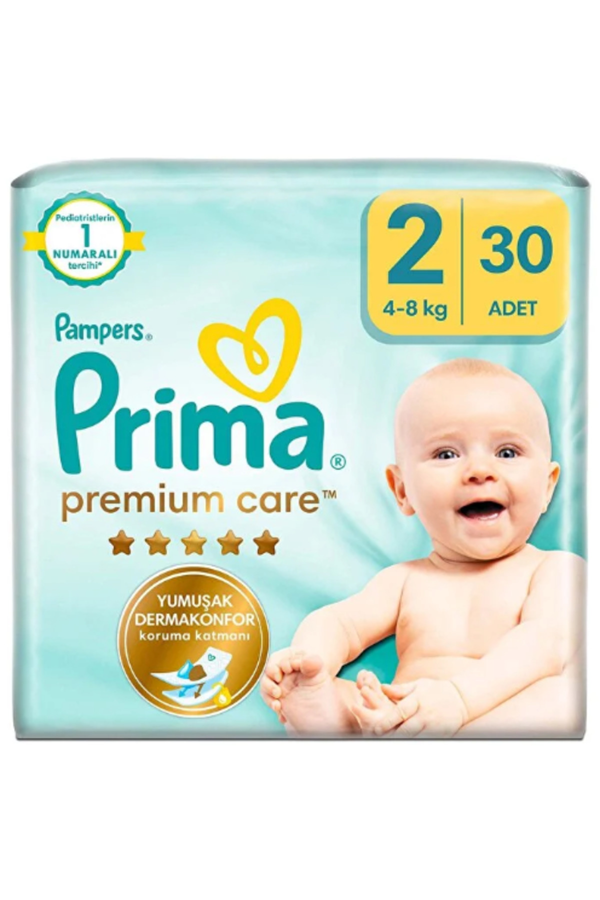 Prima Premium Care Bebek Bezi Beden:2 (4-8KG) Mini 30 Adet Jumbo Pk