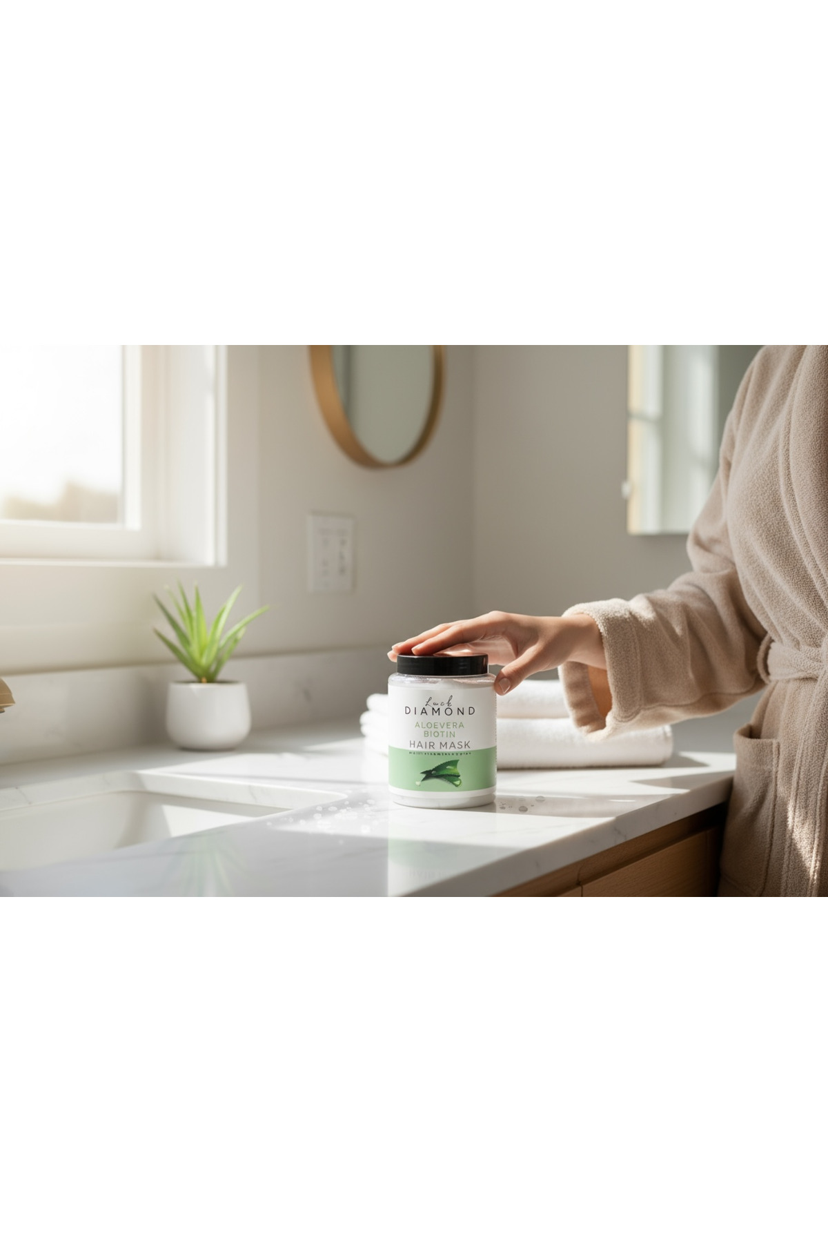 DIAMOND Dıamondluck Aloevera&Bıotın Saç maskesi 1000ml — dl005