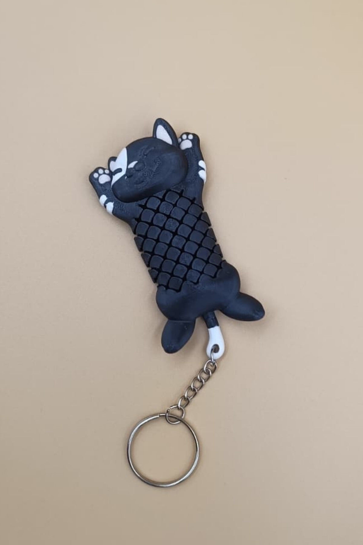 Cat Moving Keychain Bag Ornament Charm