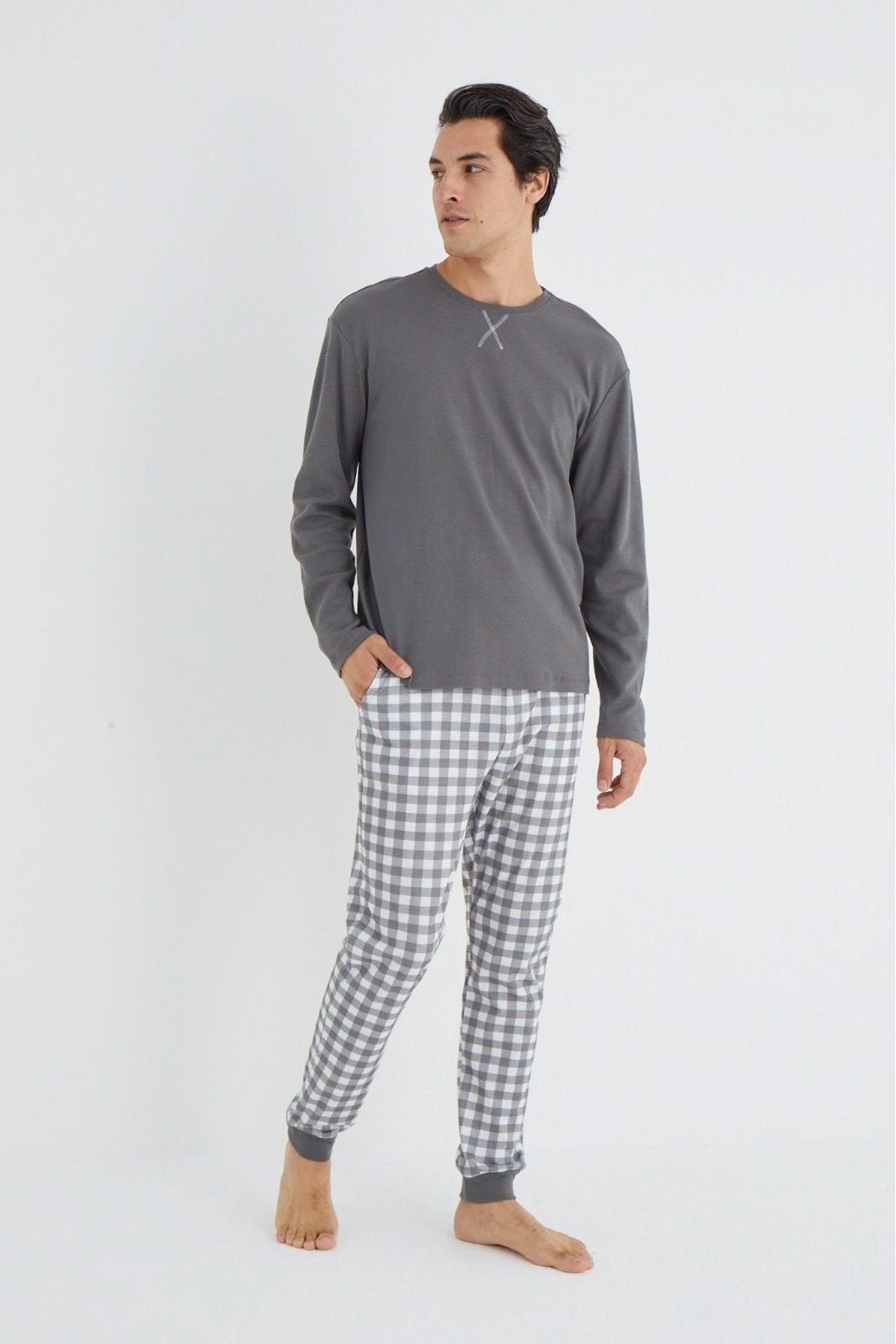 İPEKTENİM TEKSTİL Erkek Pijama Takımı görsel 3