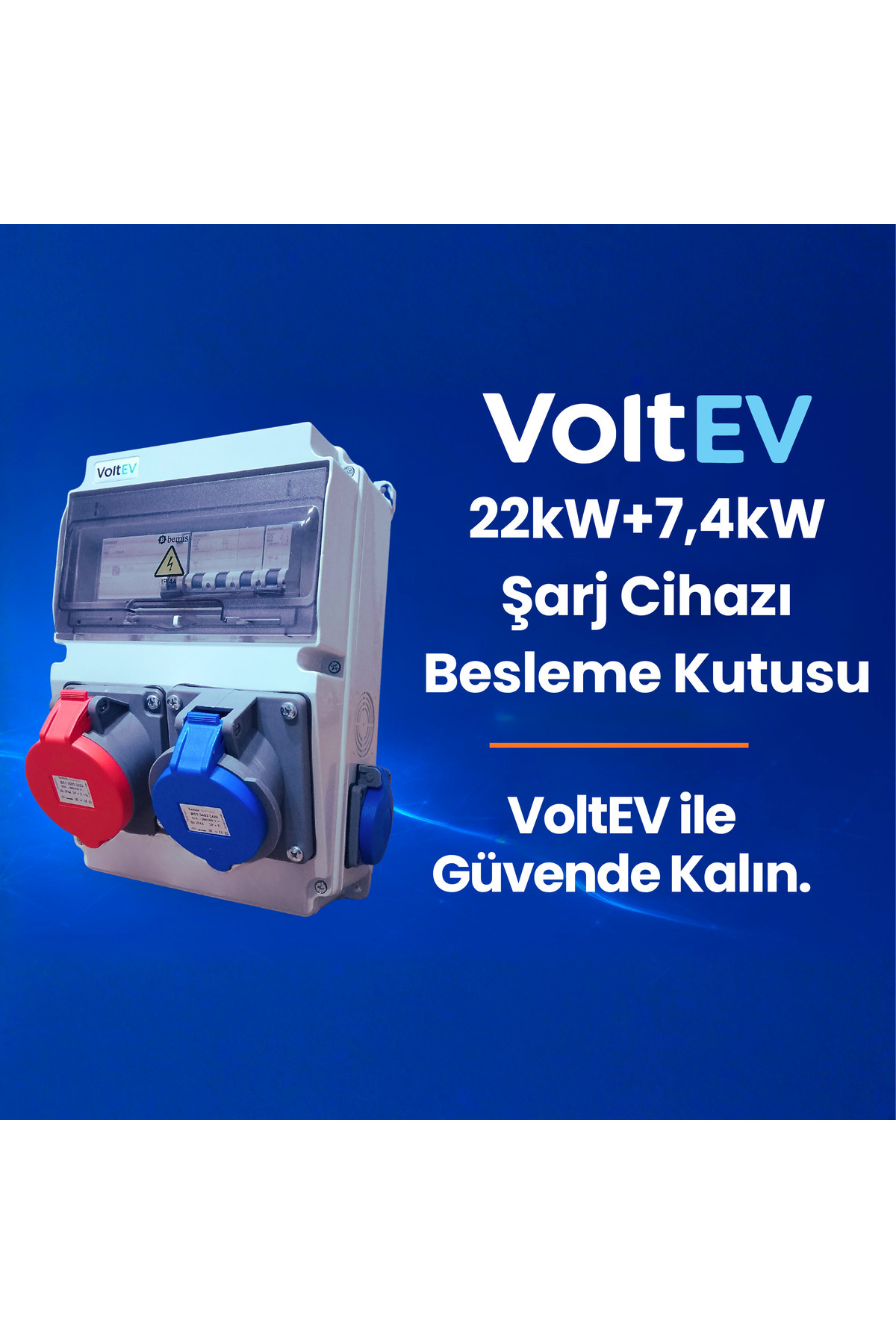 VoltEV 22kW + 7,4kW Pro, Şarj Cihazı Besleme Kutusu