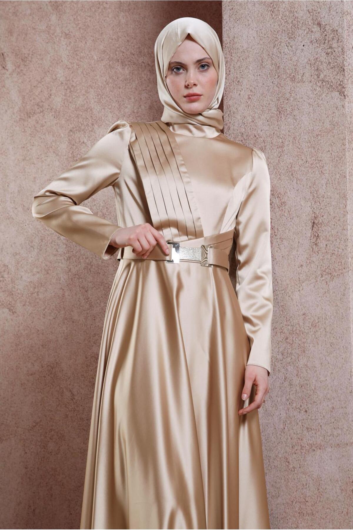 آلوینا لباس مجلسی ساتن کمربندی ۴۳۹۴۴ آلوینا لباس مجلسی ساتن کمربندی ۴۳۹۴۴