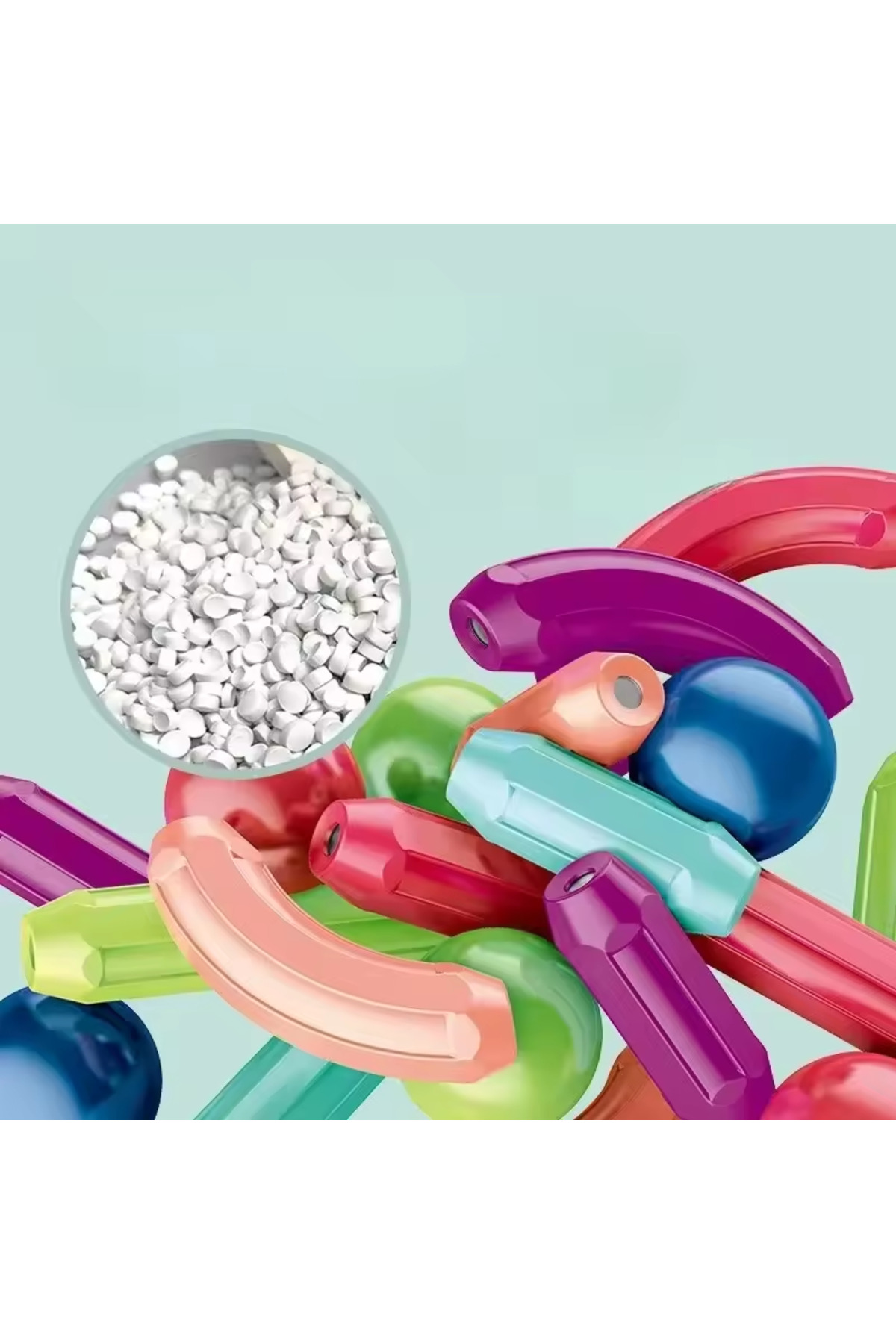 ۲۵ عدد مکعب بلوک‌های مغناطیسی مونتاژشده، اسباب‌بازی‌های آموزش ابتدایی، پازل برای رشد مغز