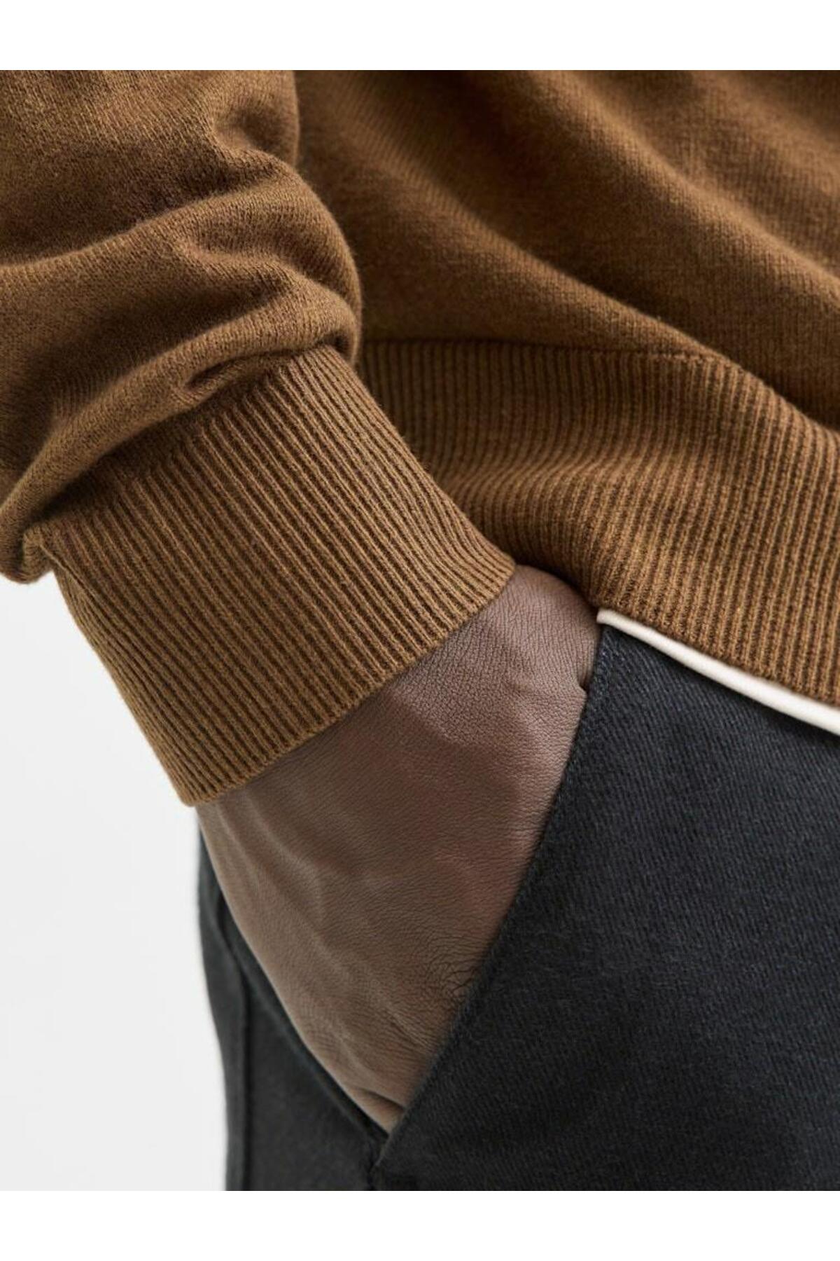 پلیور مردانه راسته آستین بلند | جک اند جونز Jack & Jones 12268210-Monks Robe - تصویر 7
