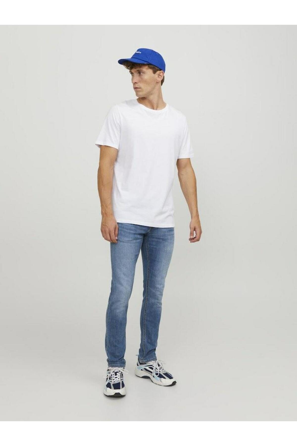 شلوار مردانه راسته فاق نرمال | جک اند جونز Jack & Jones 12157416-BlueDenim - تصویر 4
