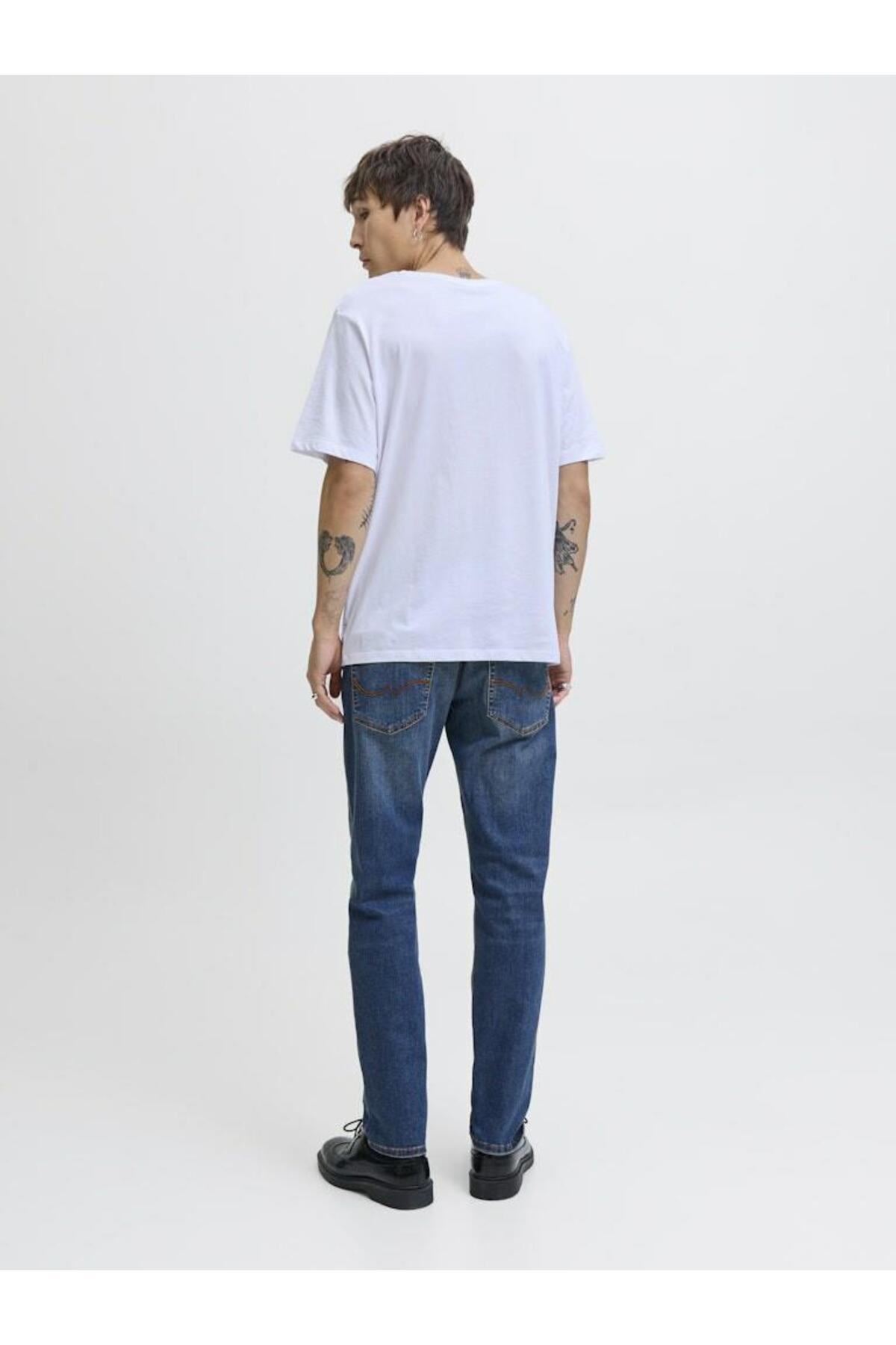 شلوار جین مردانه راسته فاق نرمال | جک اند جونز Jack & Jones 12290748 - تصویر 5