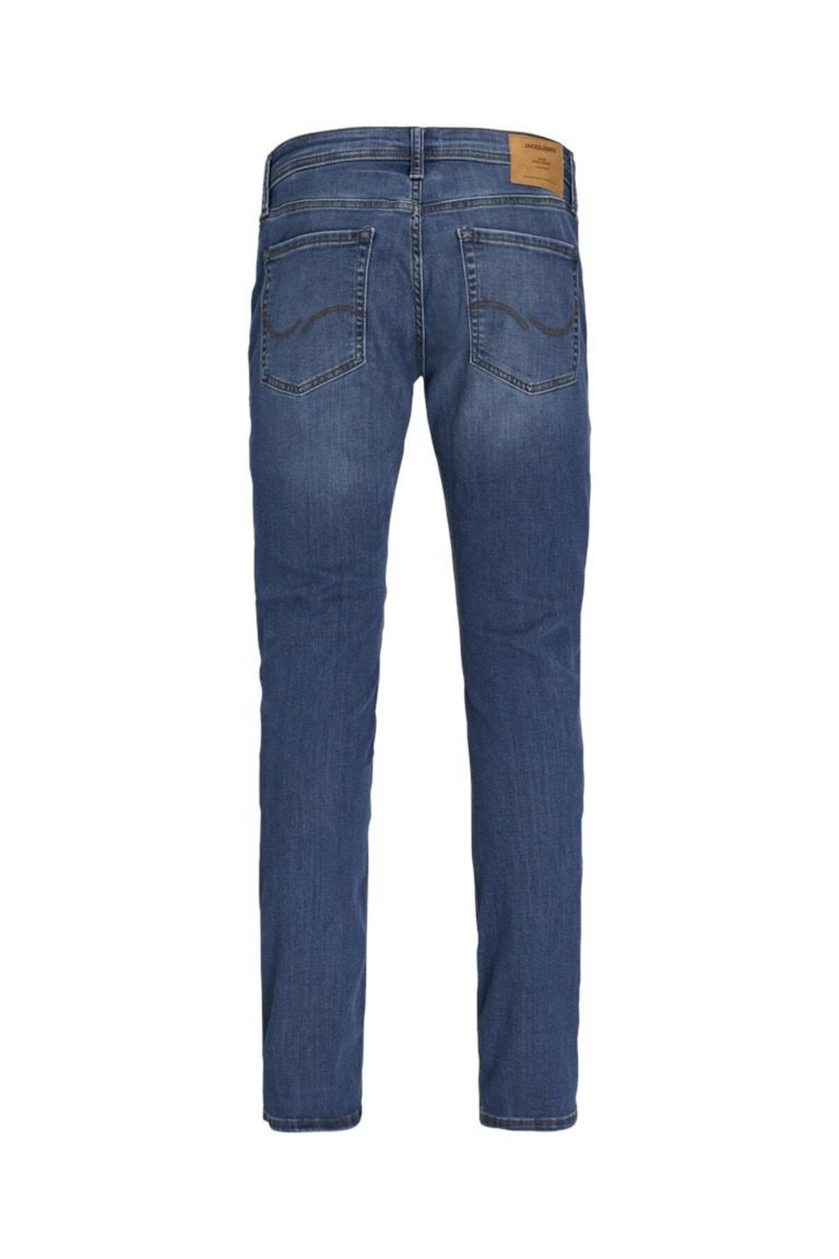 شلوار مردانه راسته فاق نرمال | جک اند جونز Jack & Jones 12157416-BlueDenim - تصویر 2