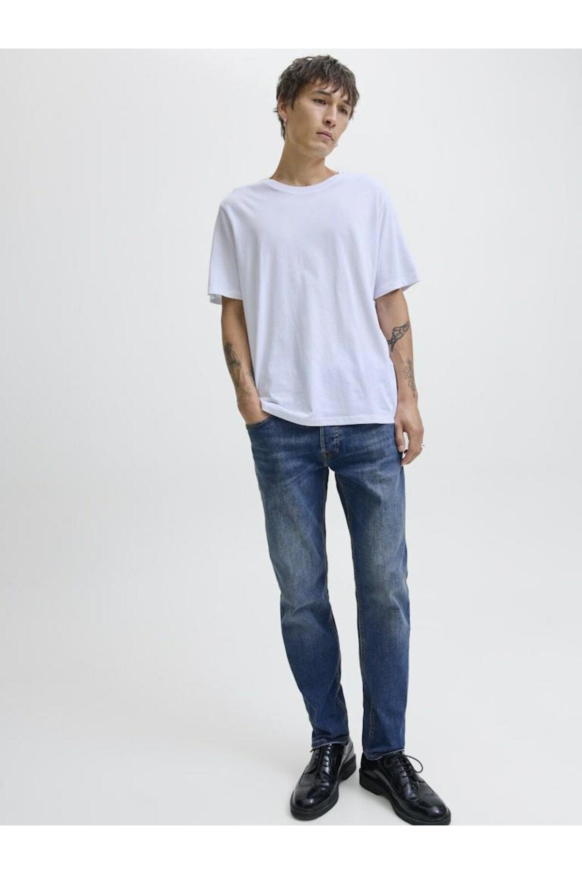 شلوار جین مردانه راسته فاق نرمال | جک اند جونز Jack & Jones 12290748 - تصویر 3