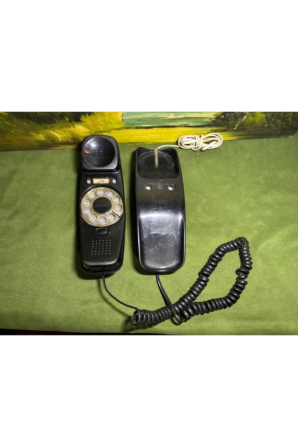 tayfuntufan antika koleksiyon 1960 lar western electric çevirmeli masa telefonu