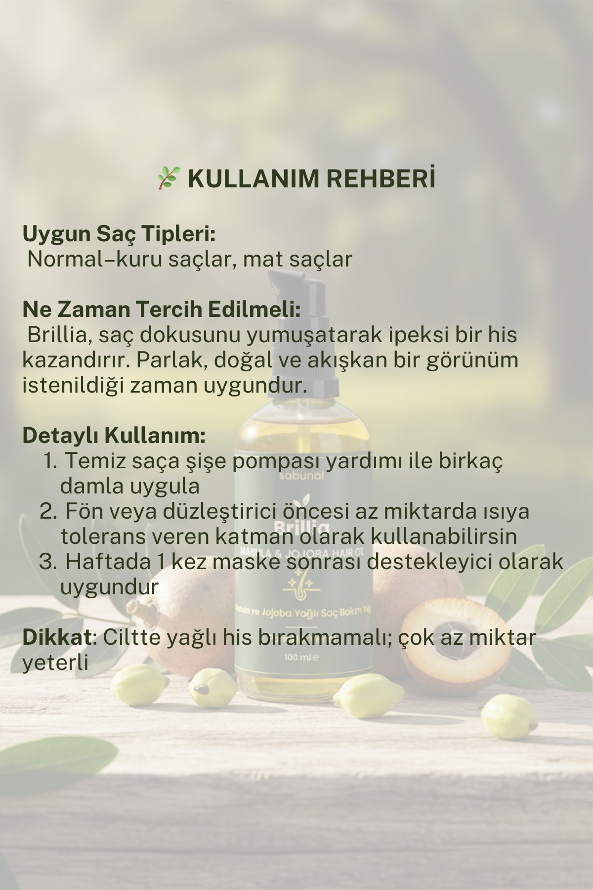 Brillia Işıltı ve Yumuşaklık 100 ml - Marula & Jojoba Saç Bakım Yağı — S25BRL100 — تصویر 5 از 7