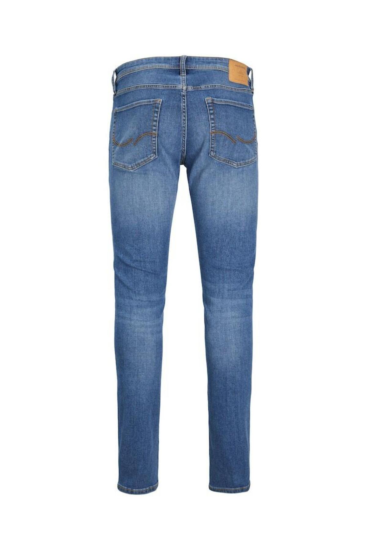 Jack & Jones  Jjiglenn Jjoriginal Sq 223 Noos Mavi Erkek Jean Pantolon 12243592 - Görsel 2