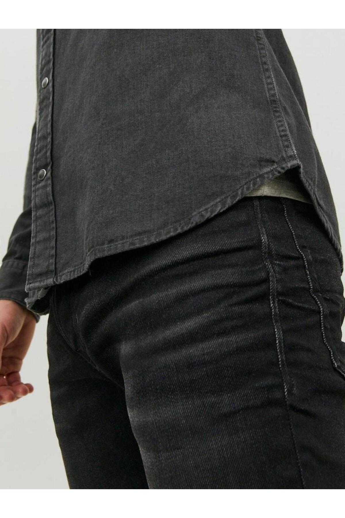 Jack & Jones  JJESHERIDAN SHIRT L/S NOOS Black - Görsel 2