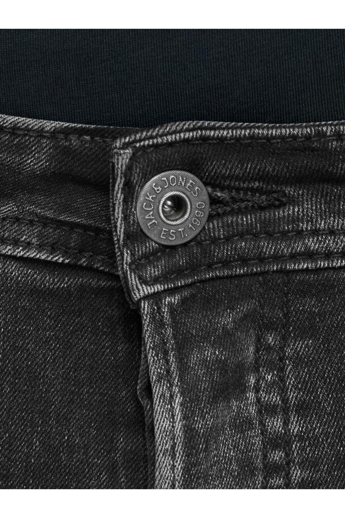 شلوار جین مردانه راسته فاق کوتاه | جک اند جونز Jack & Jones 12159030 - تصویر 5