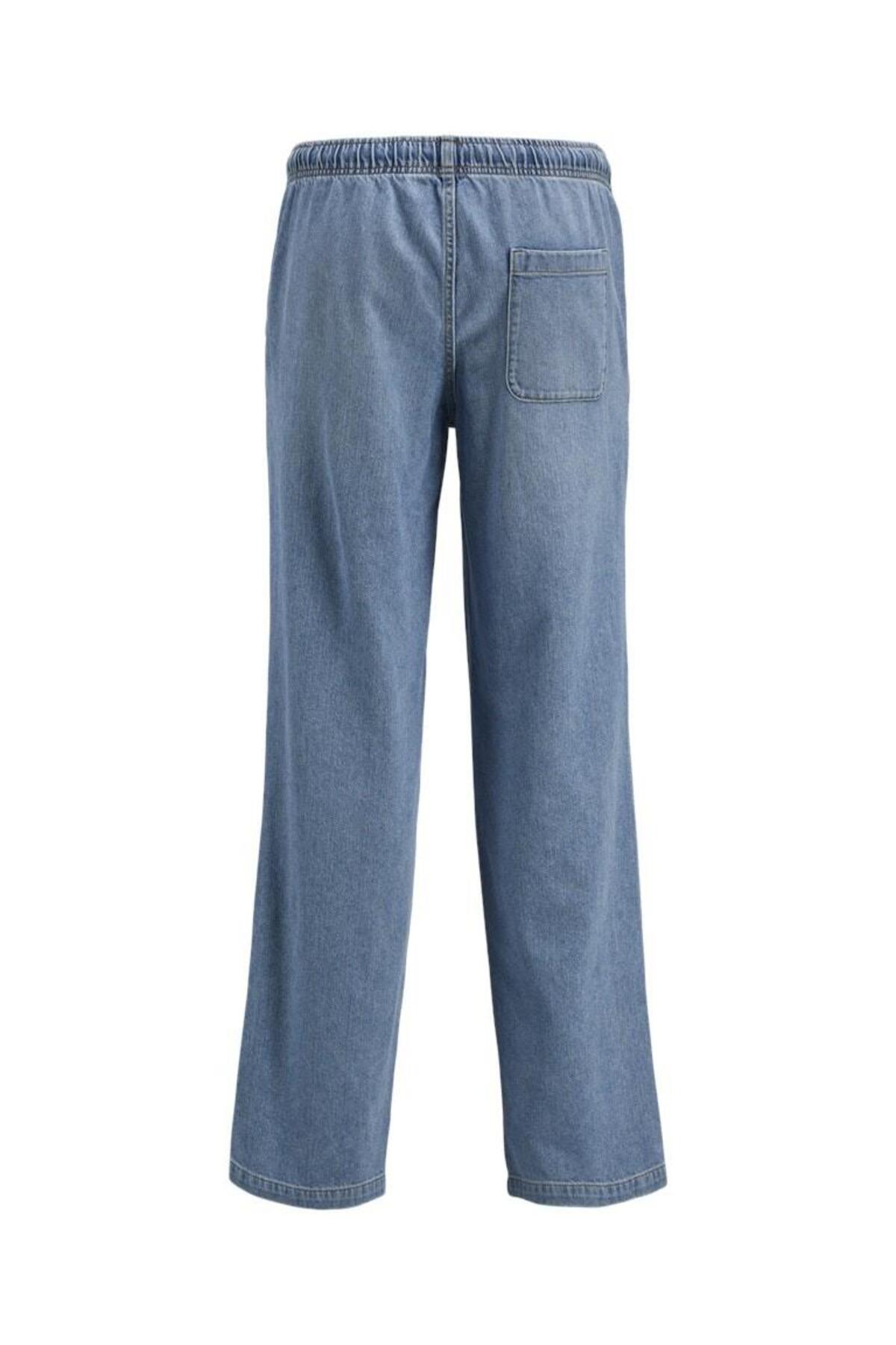 شلوار مردانه راسته فاق نرمال | جک اند جونز Jack & Jones 12270062-Blue Denim - تصویر 4