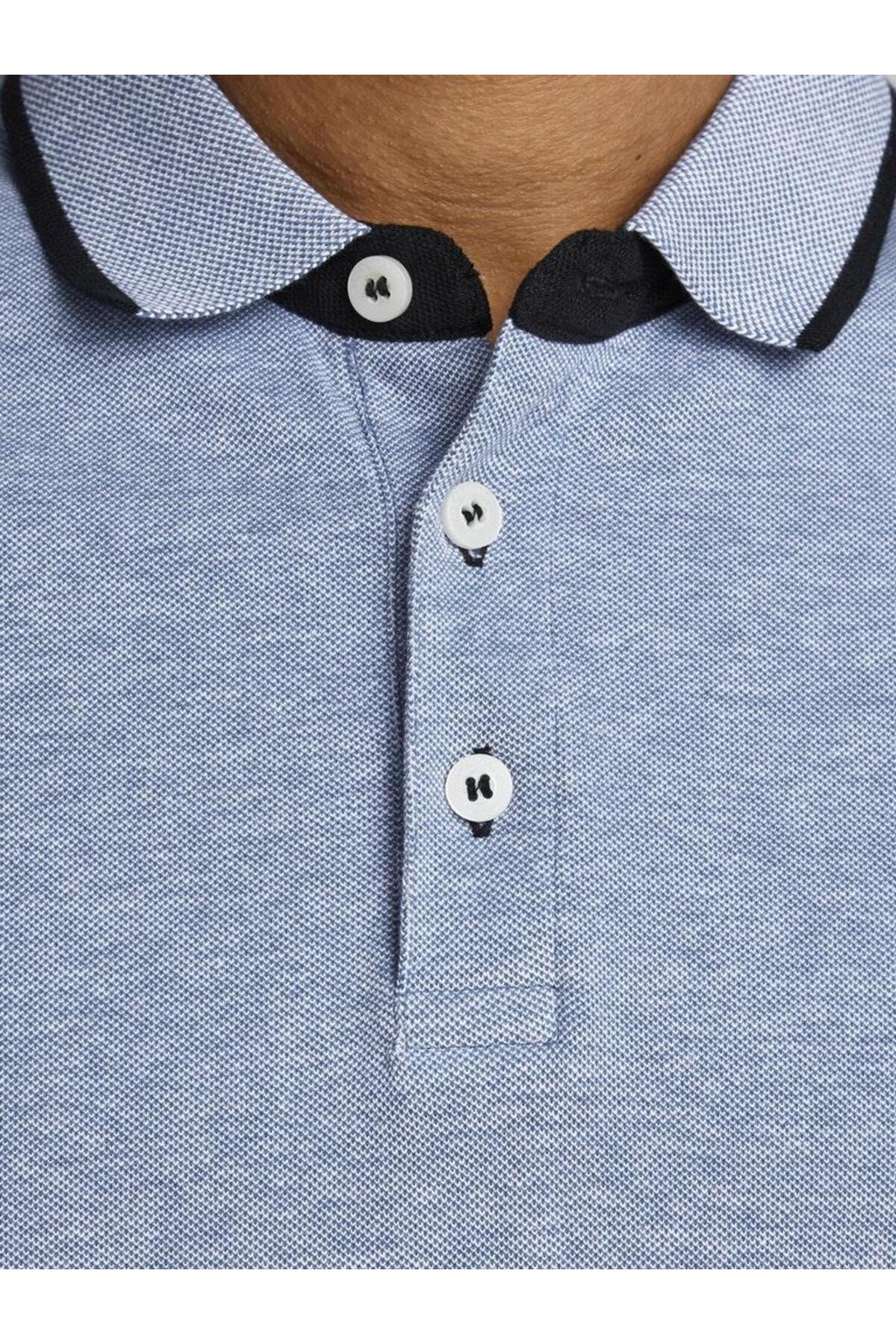 تیشرت یقه پلو مردانه راسته آستین کوتاه | جک اند جونز Jack & Jones 12136668 - تصویر 6