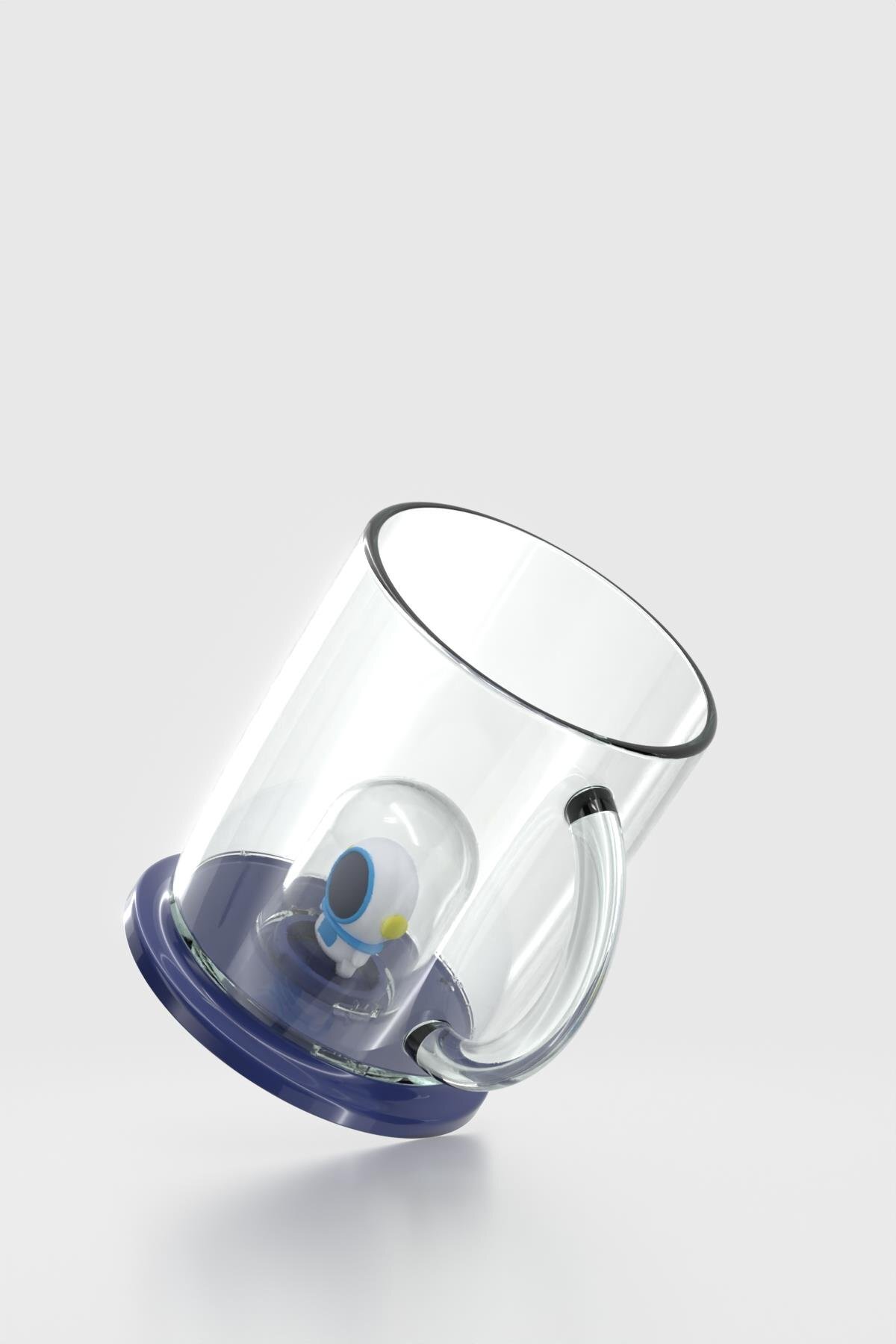 Renga Joy Astronot Figürlü 250 ml Kulplu Tritan Bardak 222059 Mavi fotoğrafı 4 (önizleme)