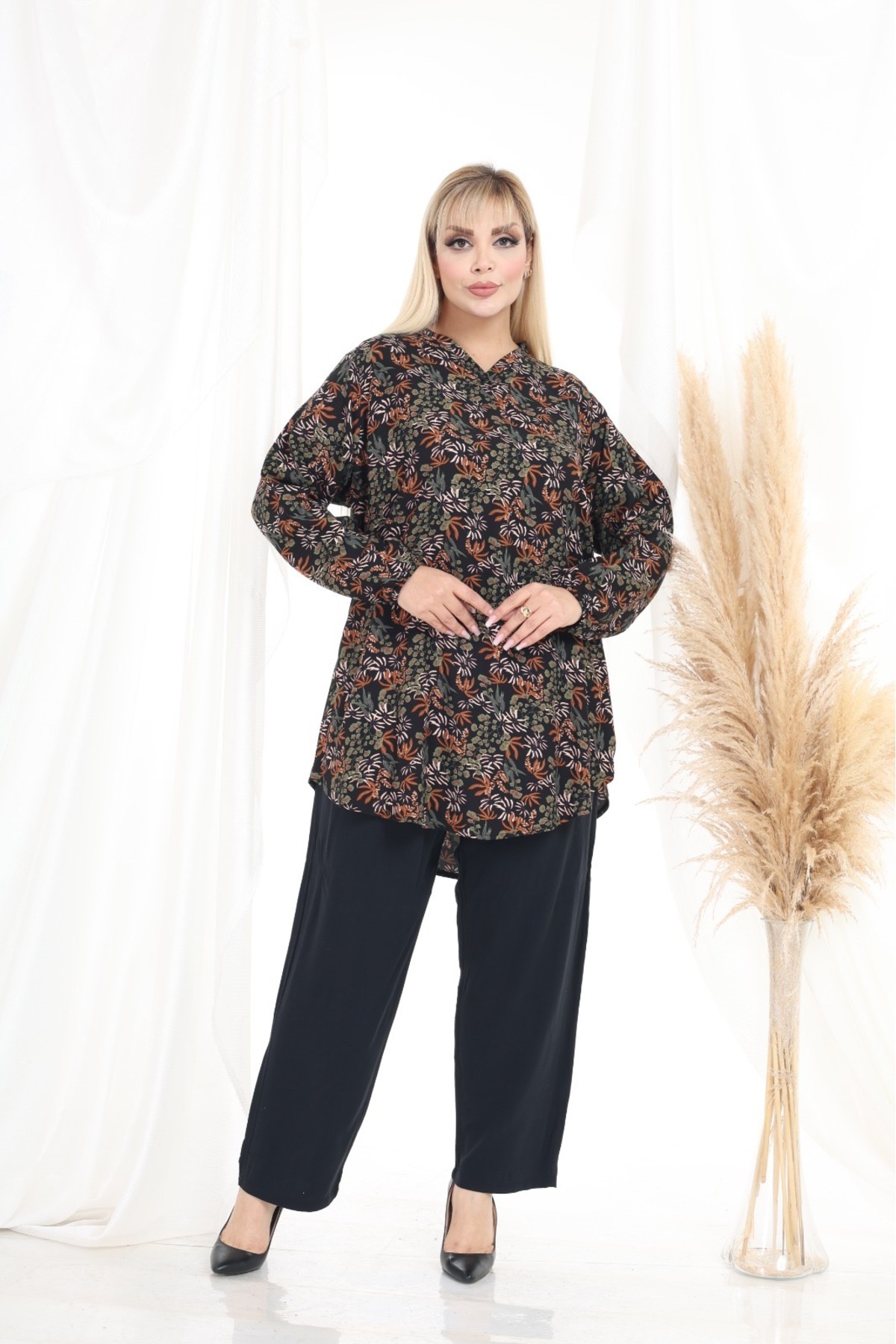 volkitolki Tunık Belmando Mevsimlik yumuşak rahat kesim pamuklu tunık