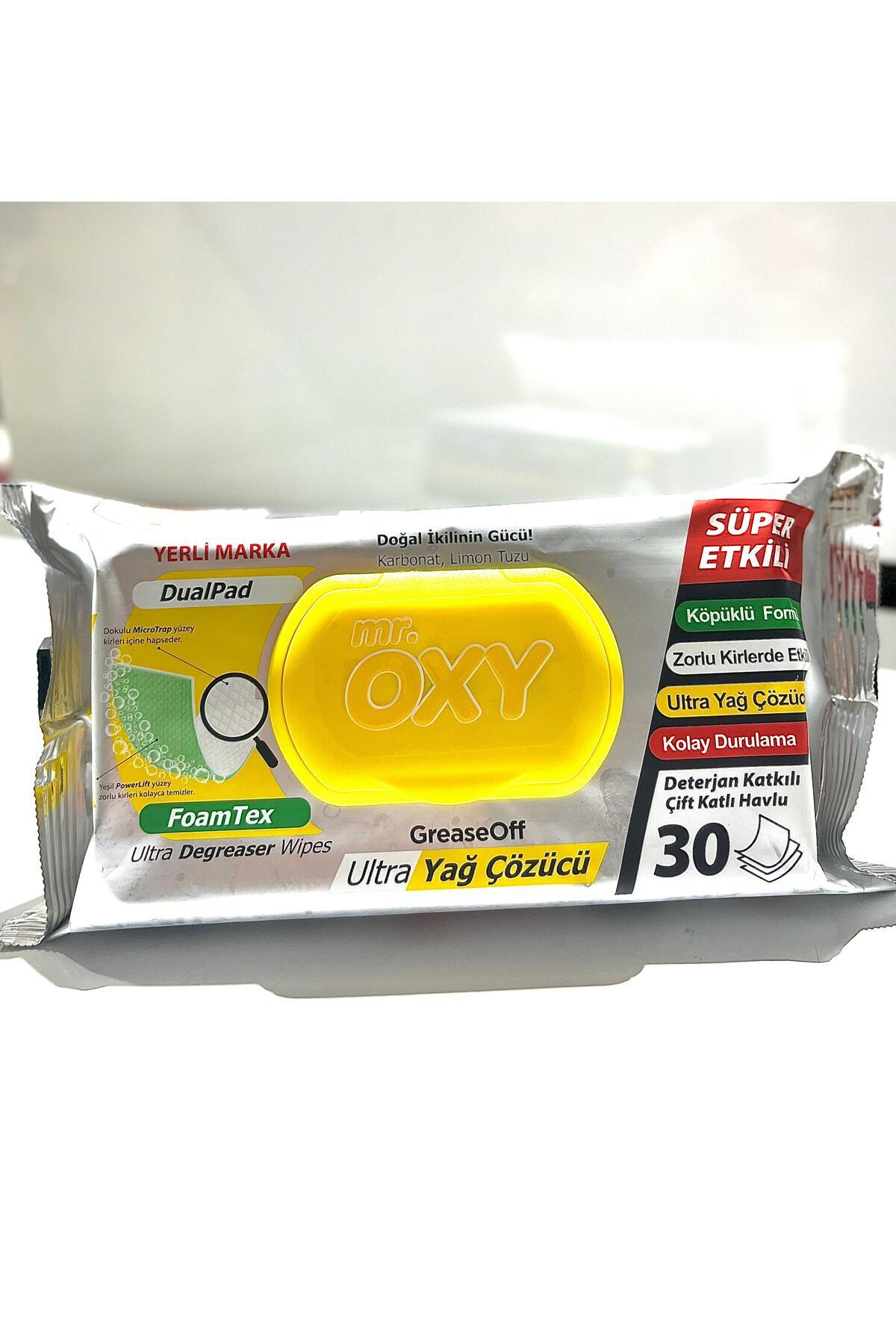 Oxy Ultra Yağ Çözücü Yüzey Temizlik Havlusu 30'lu