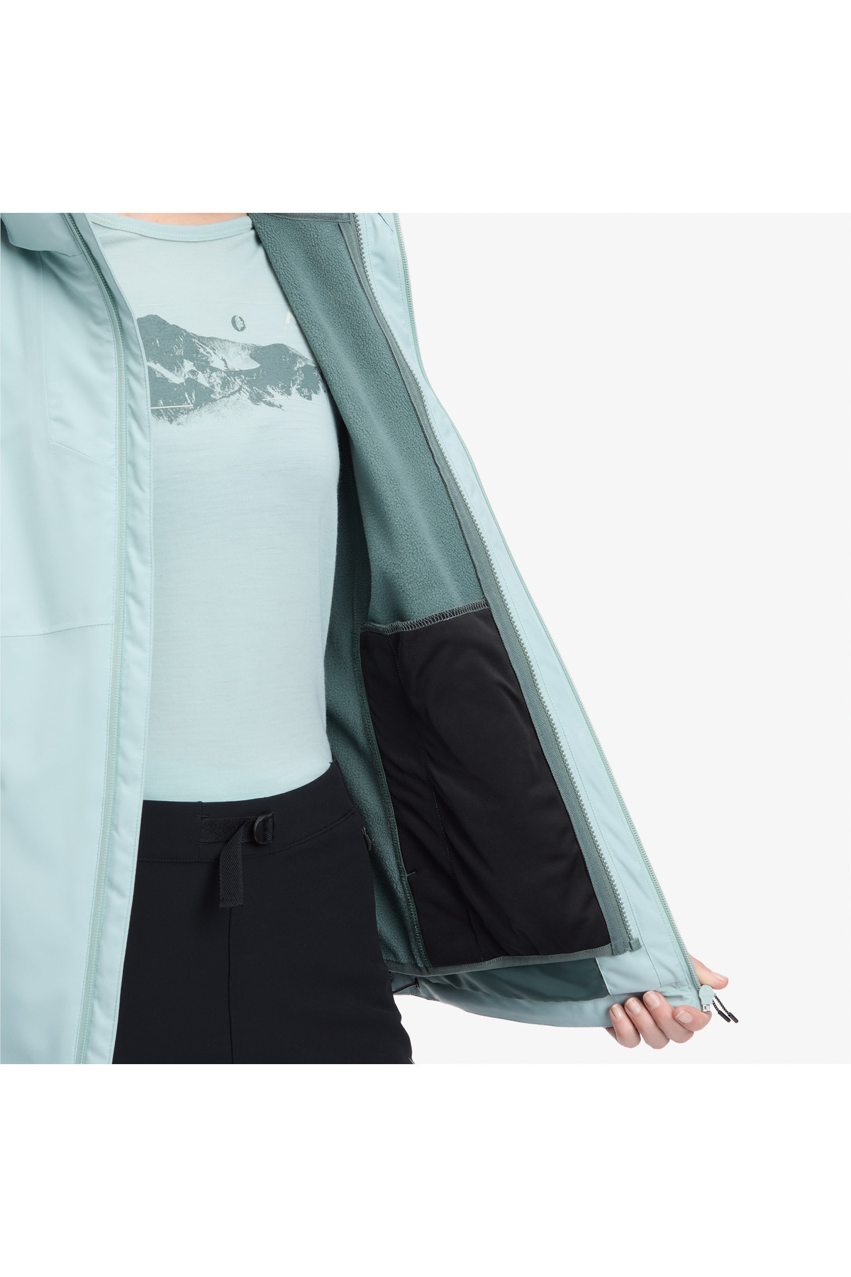 Mc Kinley  McKinley Larra 3:1 II Kadın Yeşil Kayak Montu - Görsel 8