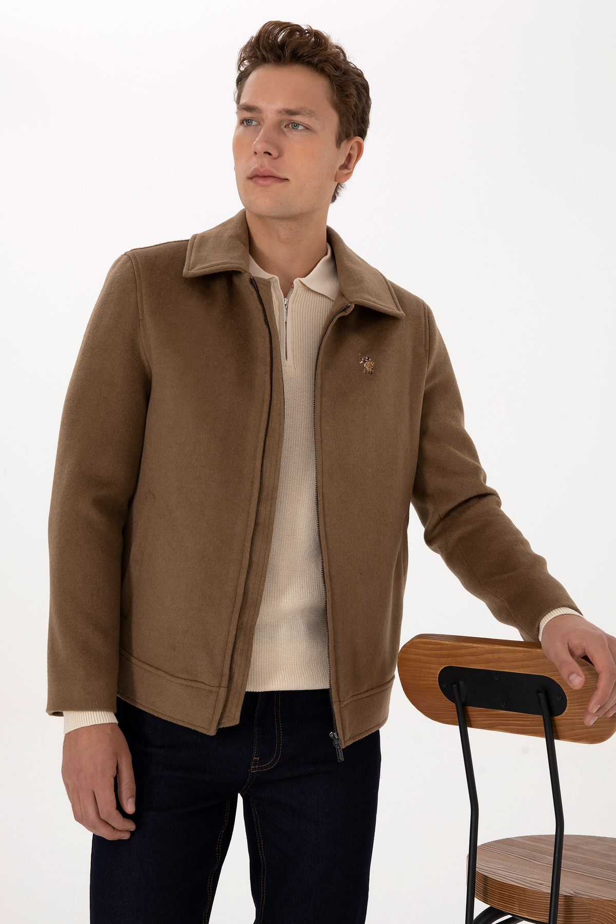 کاپشن مردانه یقه کلاسیک | یو اس پولو U.S. Polo Assn. 50310333 CN - تصویر 3