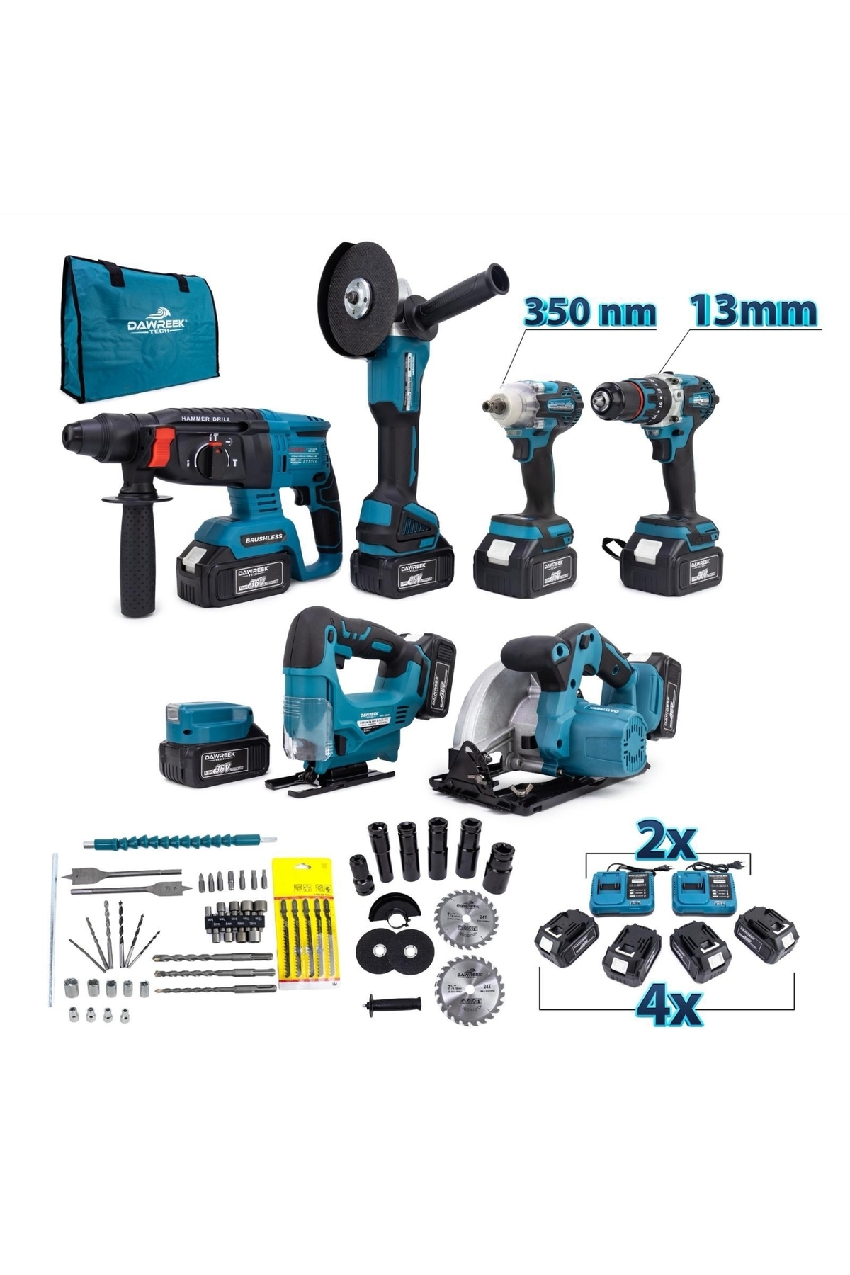 DAWREK pro 7 li set şarlı set - Fiyatı, Yorumları