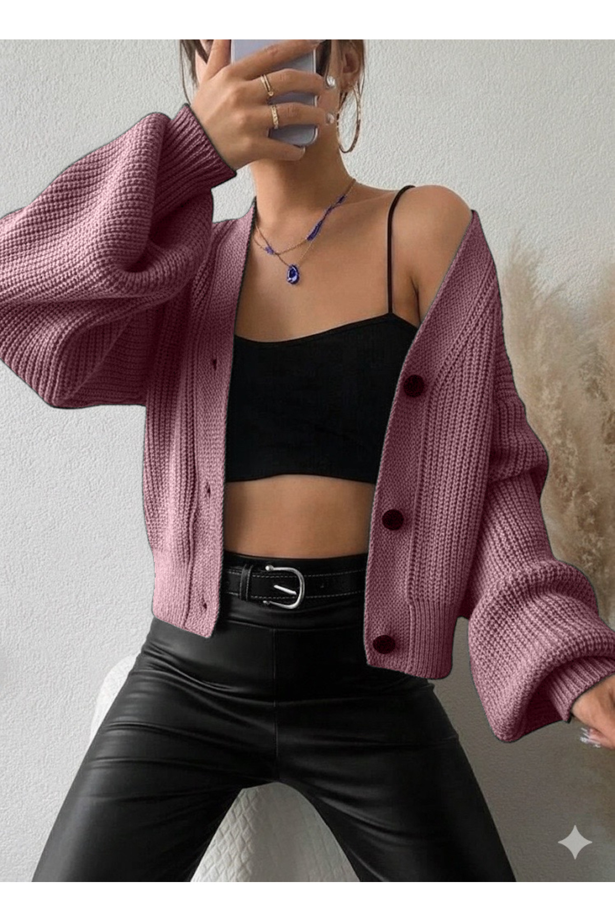 miratriko Широкий крій, низькі плечі, в'язаний кардиган у стилі Селонік