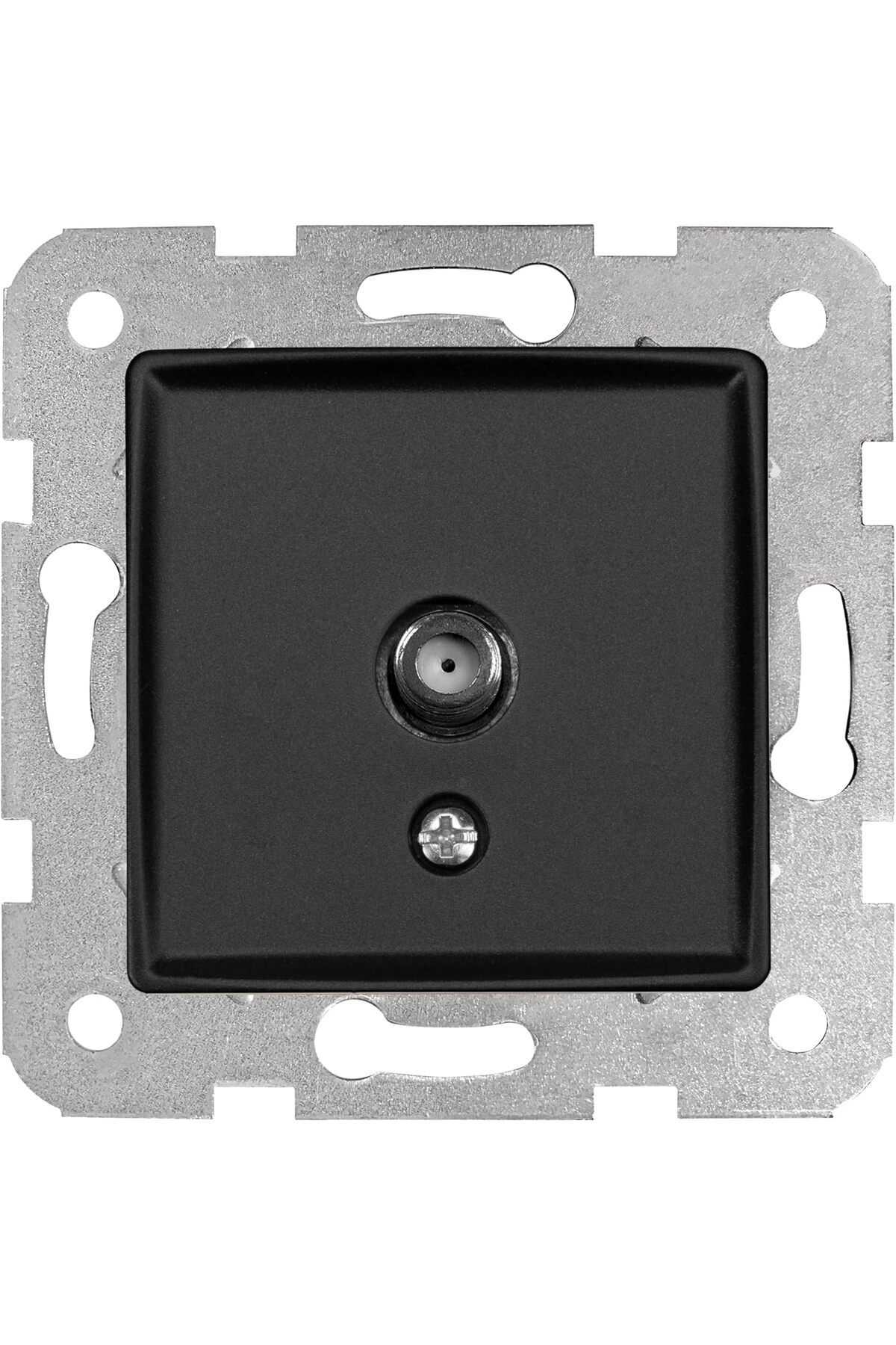 Yıldızan trendzoom Gece Siyahı Uydu Priz F Konnektörlü Sonlu Mekanizma ve Kapak modatrack 224120