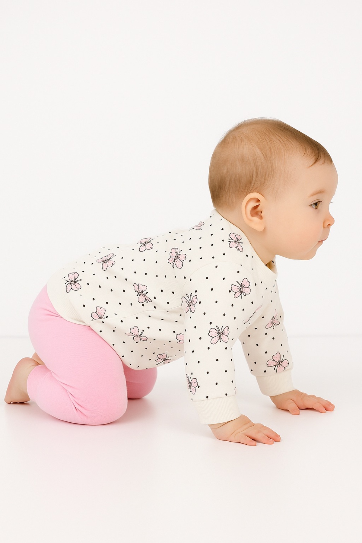 Le Touche Kız Çocuk Kurdele Desenli Pamuklu 2'li Pijama Takımı fotoğrafı 3 (önizleme)