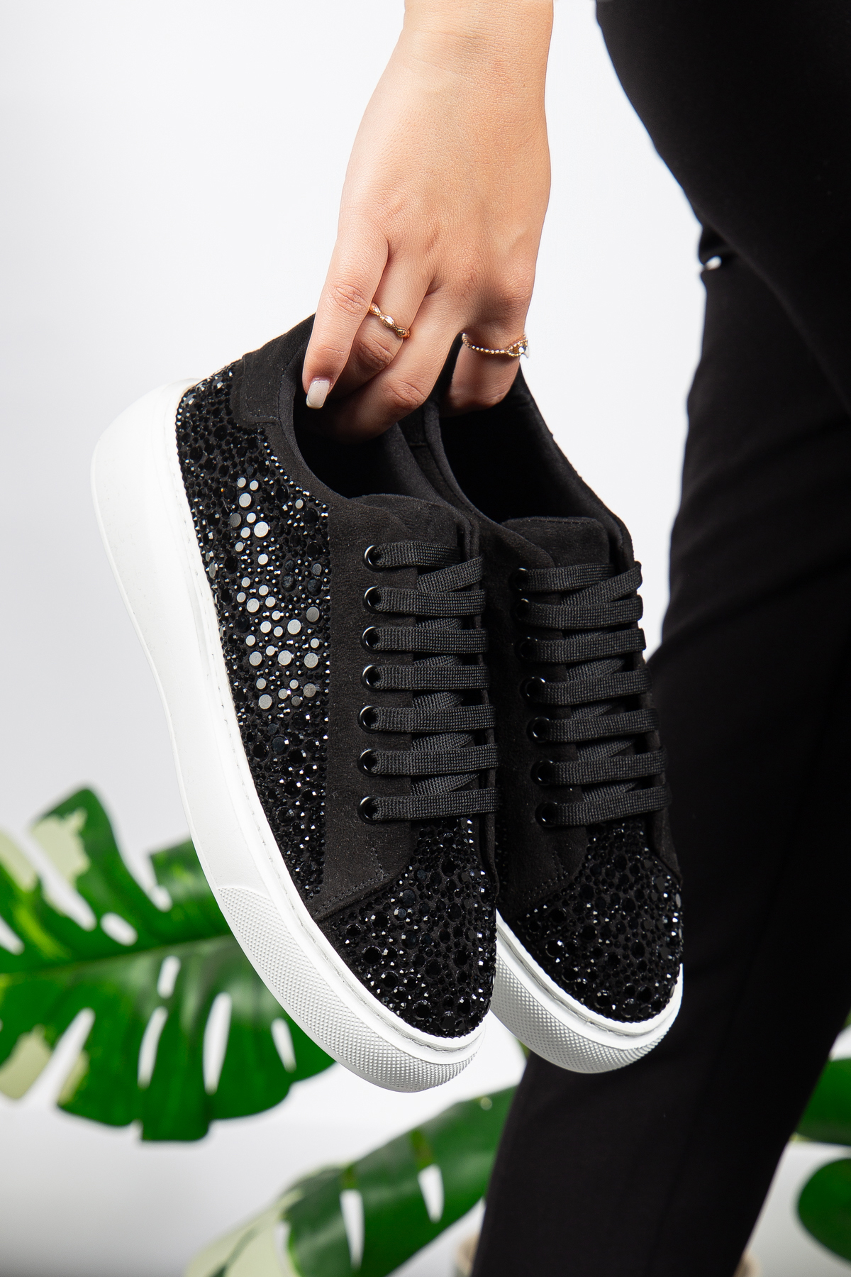 tayyarshoes  mila taşlı spor aykkabı günlük kulanıma rahat - Görsel 2