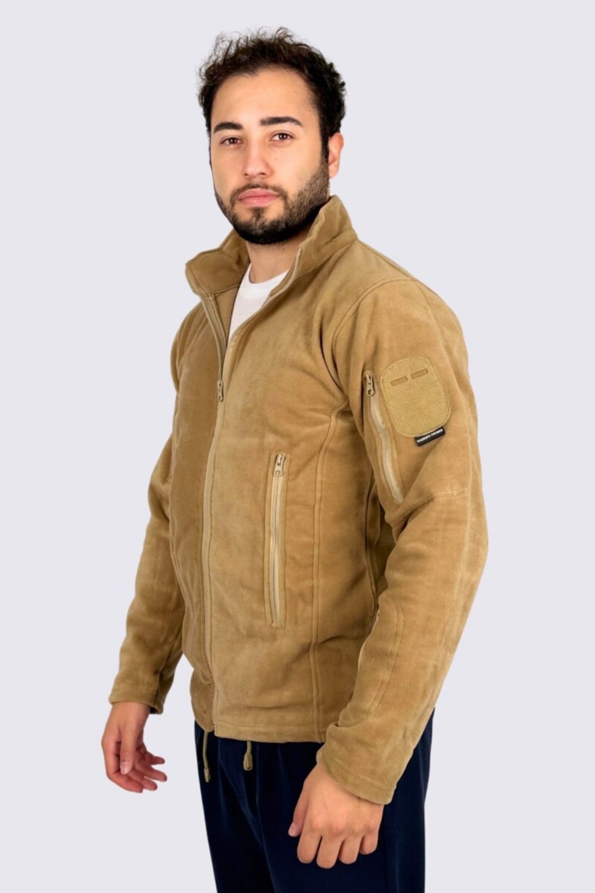 Askeri Polar - 5 Cepli Taktik Polar - Erkek Outdoor Polar — بژ ASKPOLAR1 — تصویر 4 از 6