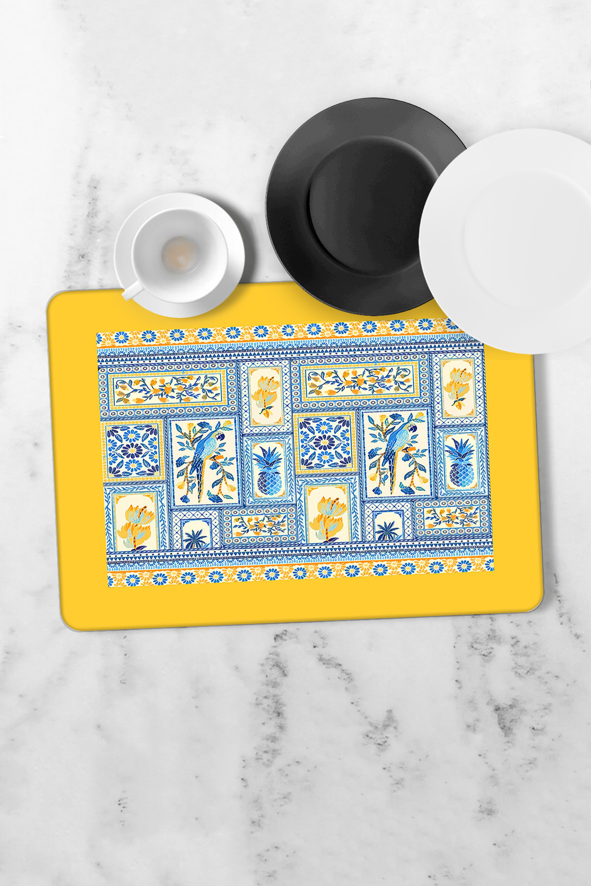 Bulaşık Kurutma Matı Kurulama Bezi Örtüsü Tezgah Üstü Emici Bulaşıklık 40x50 Cm Yıkanabilir