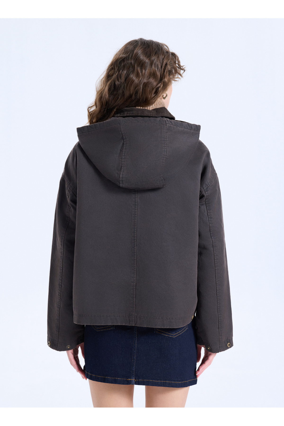 Jeep  Kahve Kadın Mont J5WL-MNT7152 - Görsel 6