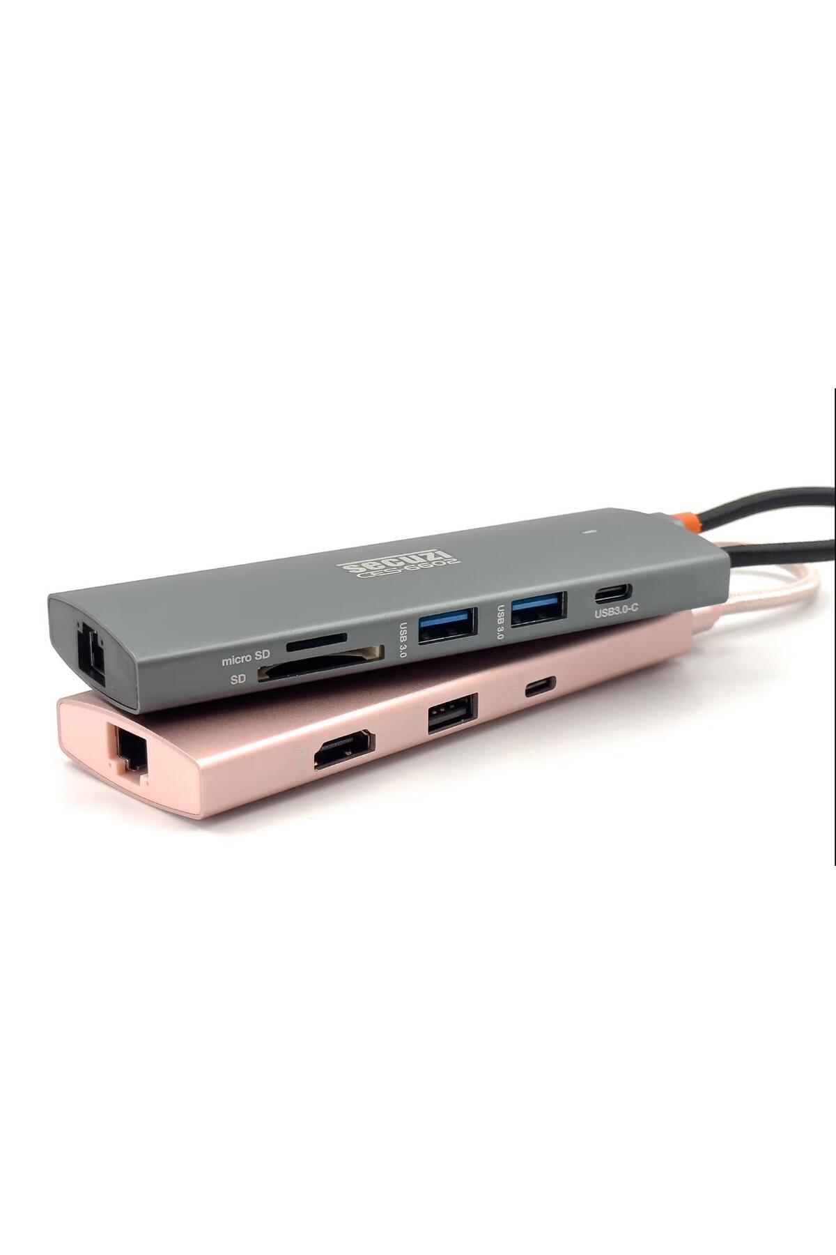 SECUZİ CES-6602 Multi Function Type-C Hub