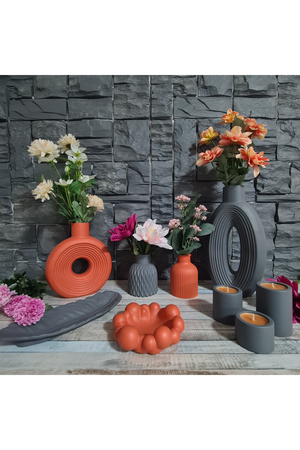 SCANDINAVIAN HOME STYLE 9 PIECE Gift Pinterest Pampas Decorative VASE FIGURINE