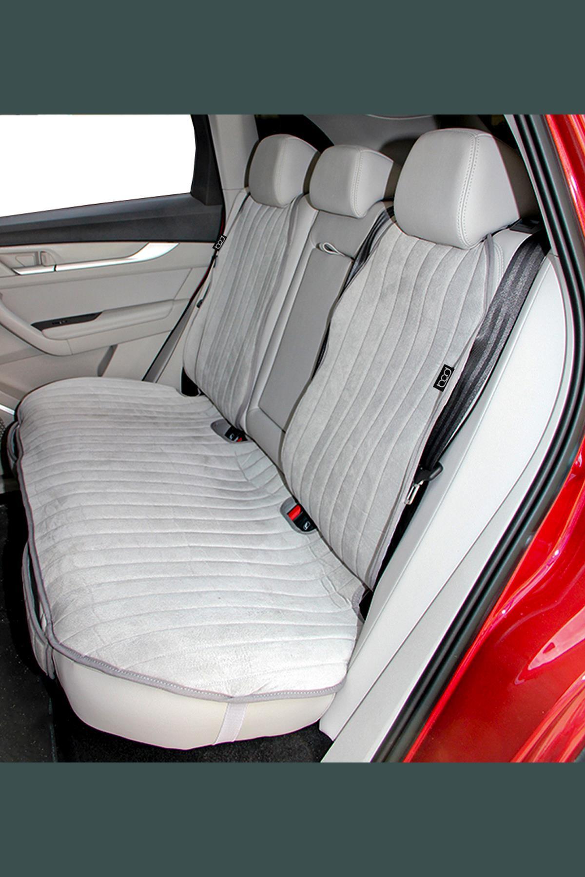 Bod Togg T10F Tay Tüyü Cepli Oto Koltuk Koruyucu Kılıf İyon Serisi Gri fotoğrafı 4 (önizleme)