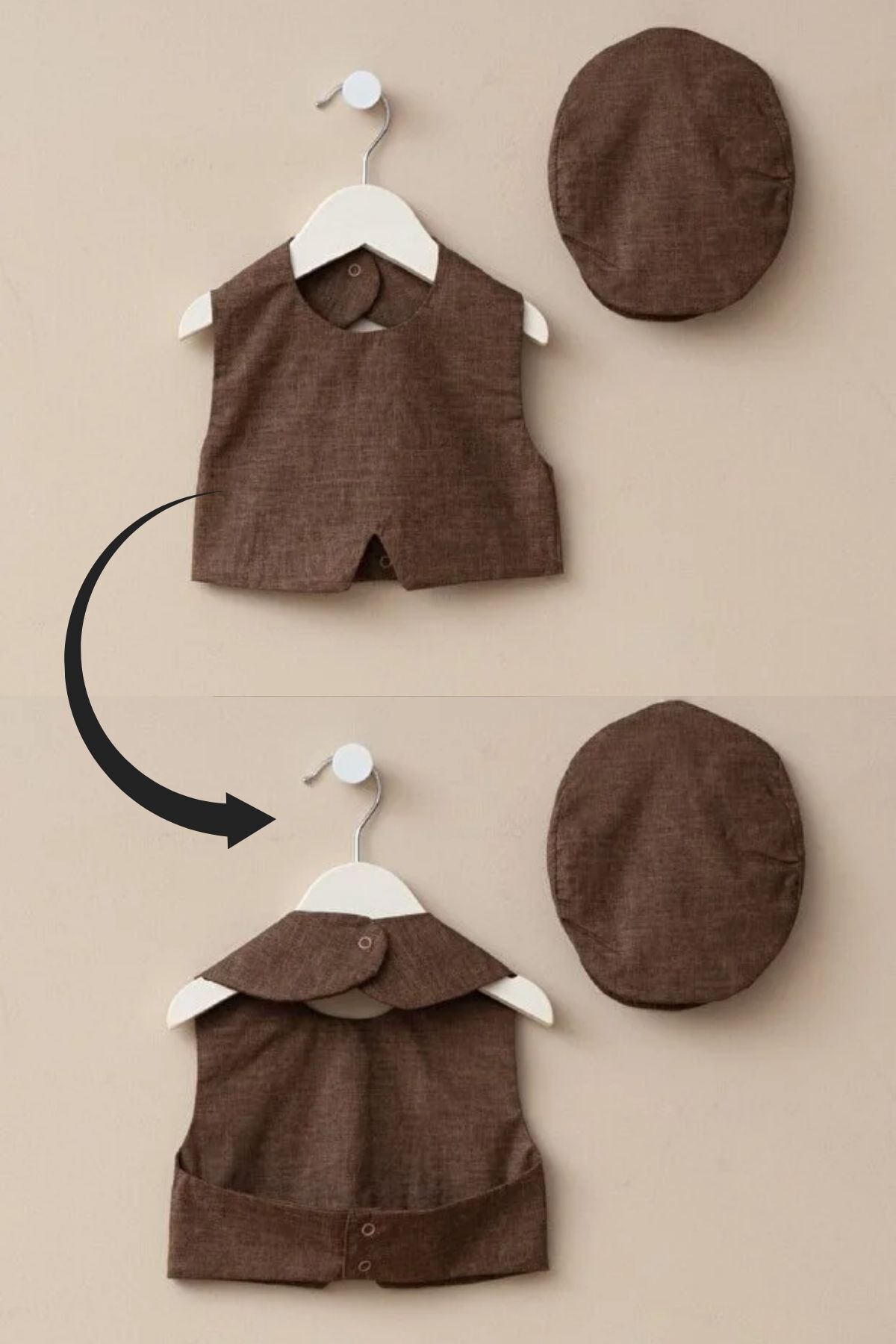 Minytrendy Erkek Bebek Yenidoğan Tulum Özel Gün Kıyafeti Hastane Çıkışı Mevlüt Takımı Bebek Hediyelik fotoğrafı 4 (önizleme)