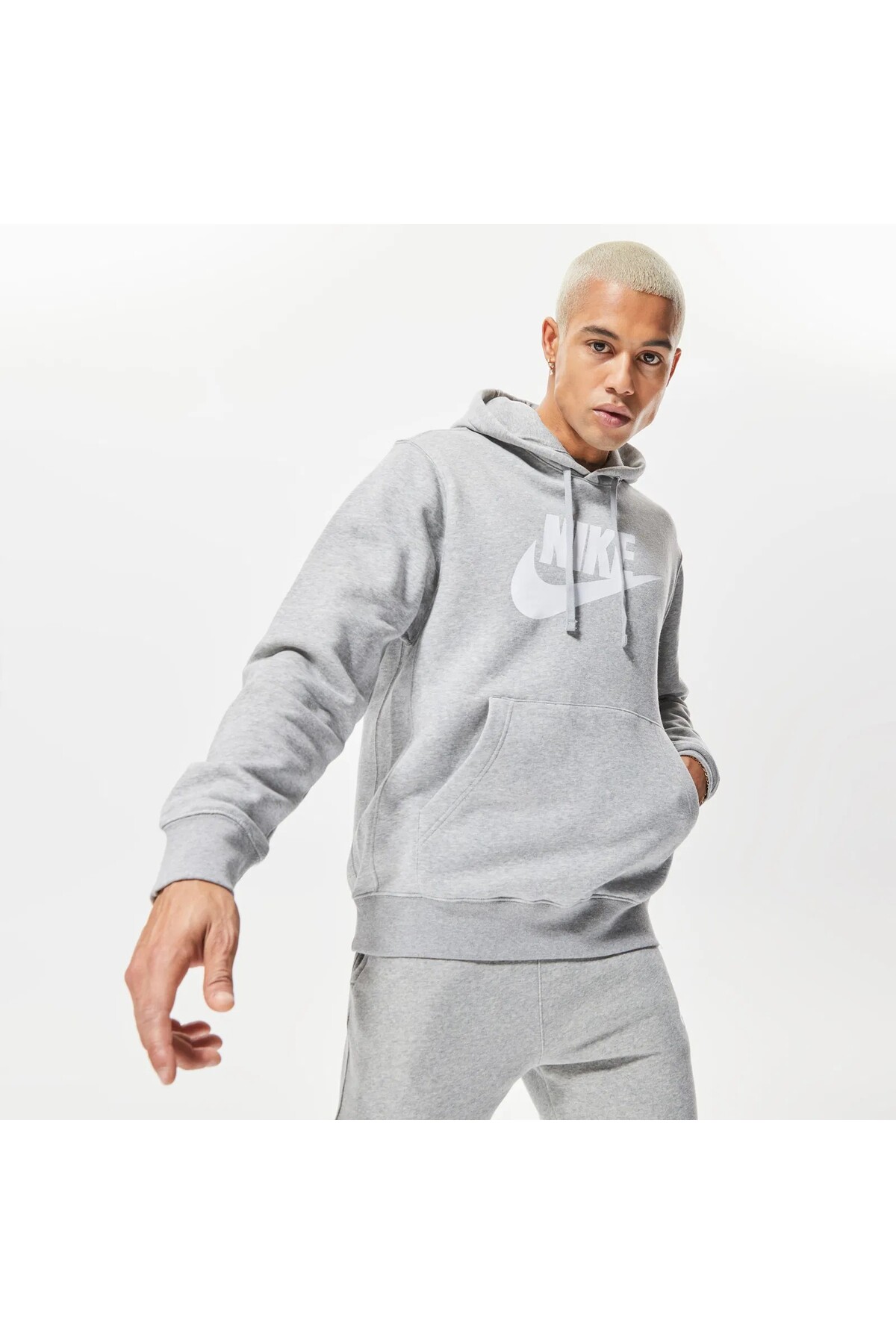 سویشرت خاکستری مردانه مدل Po Bb Gx طرح Club Hoodie نایکی سویشرت Nike